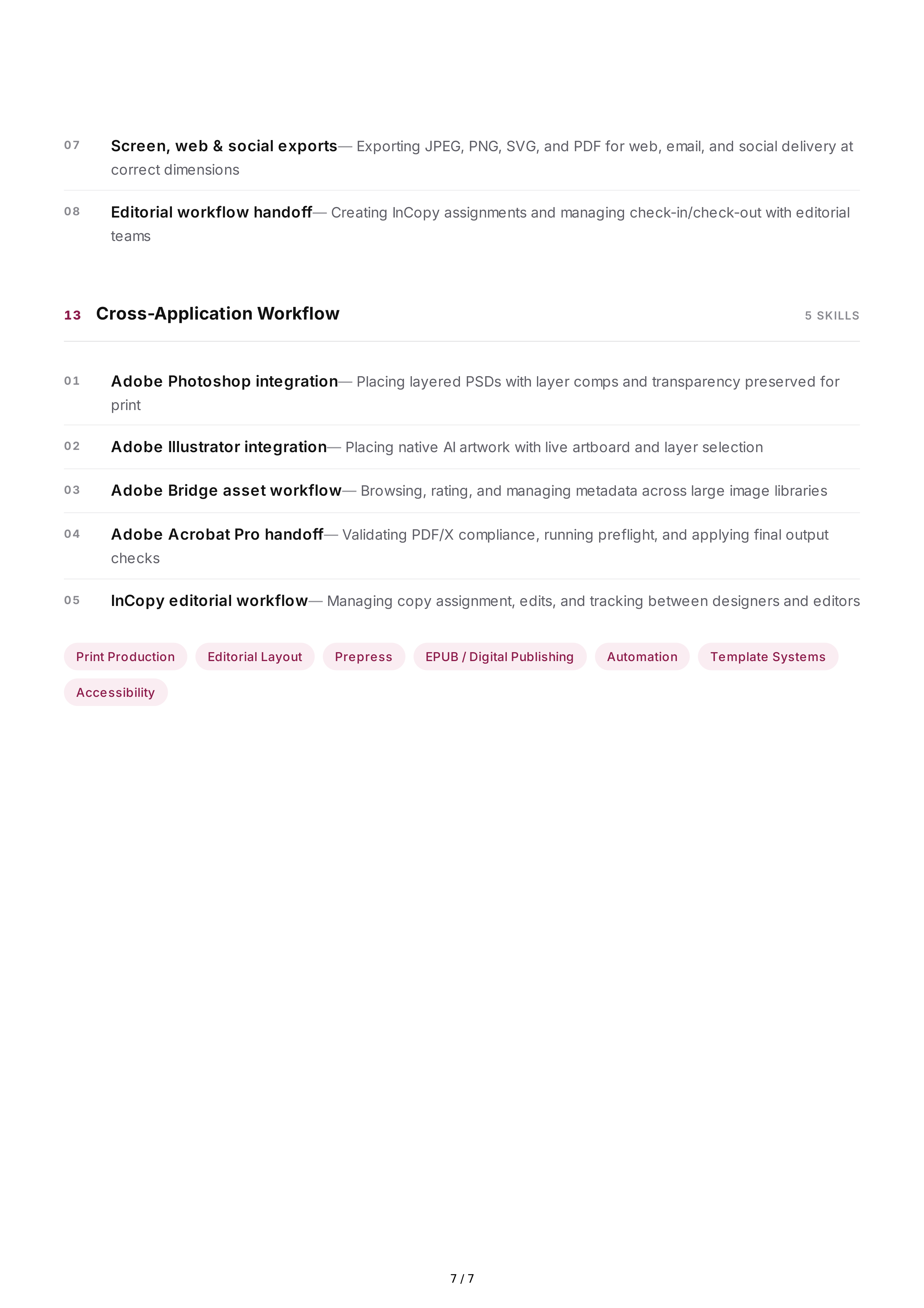 Adobe InDesign Hard Skills — page 7