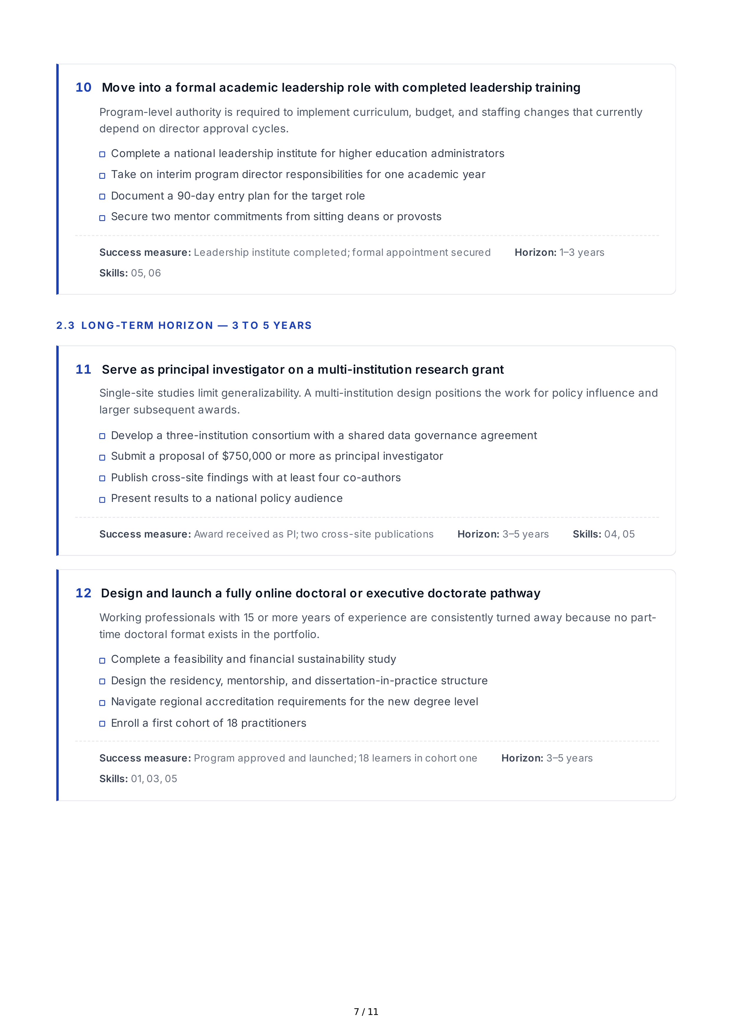 Advanced Education Professional Goals – AI Professional Goals Generator ...