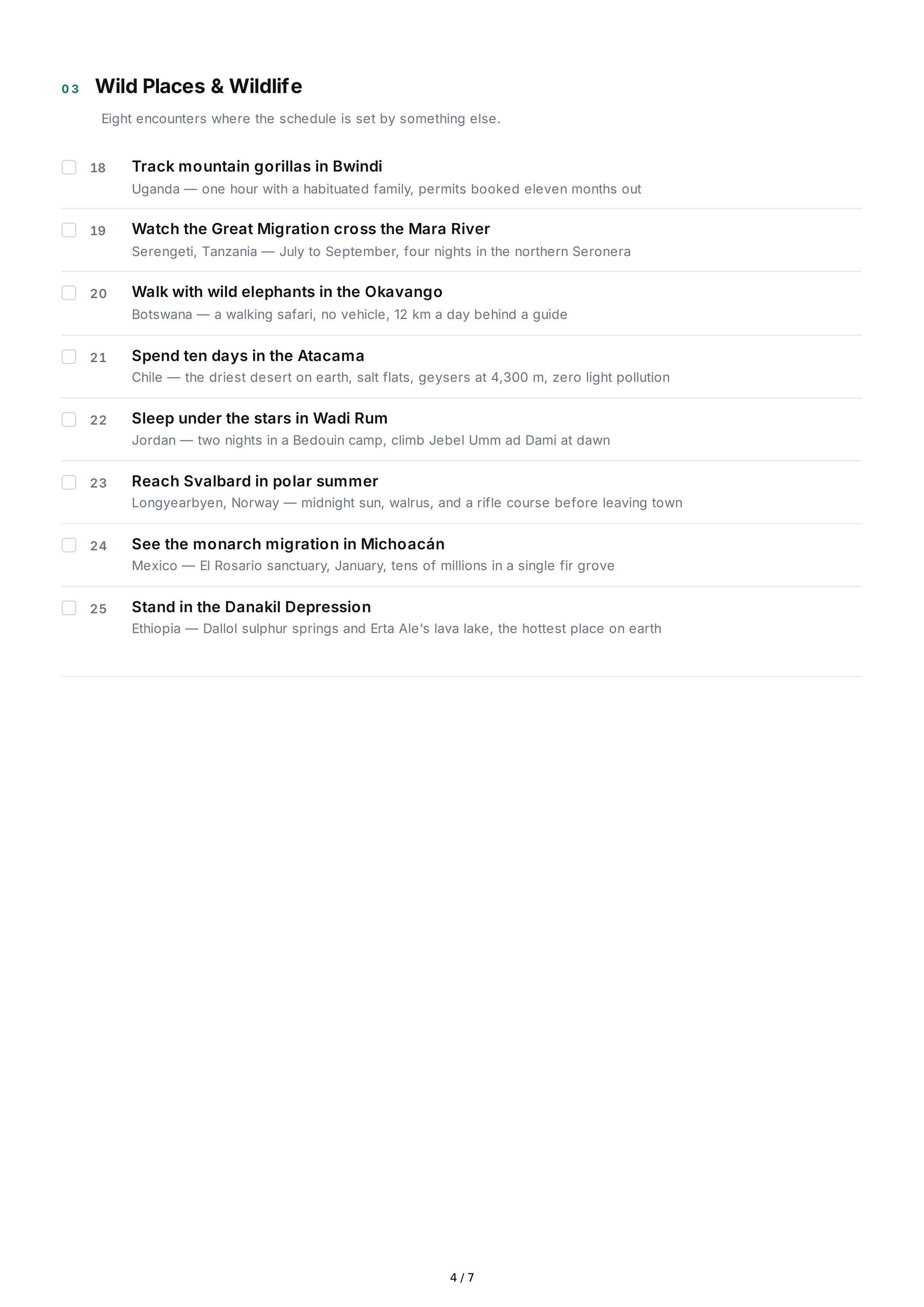 Adventure Life Goals — page 4