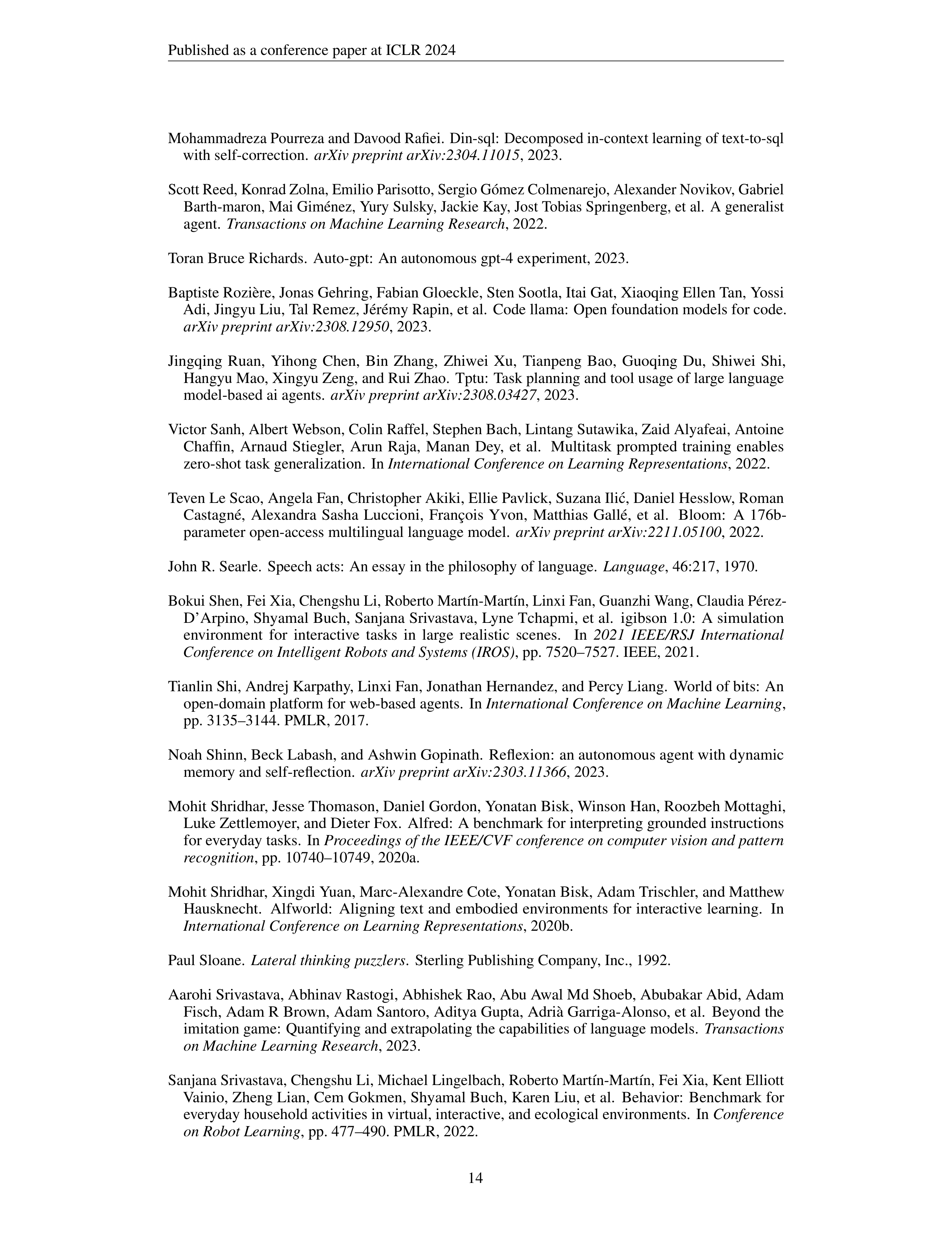 AgentBench AI Agent For AI Agent Evaluation — page 14