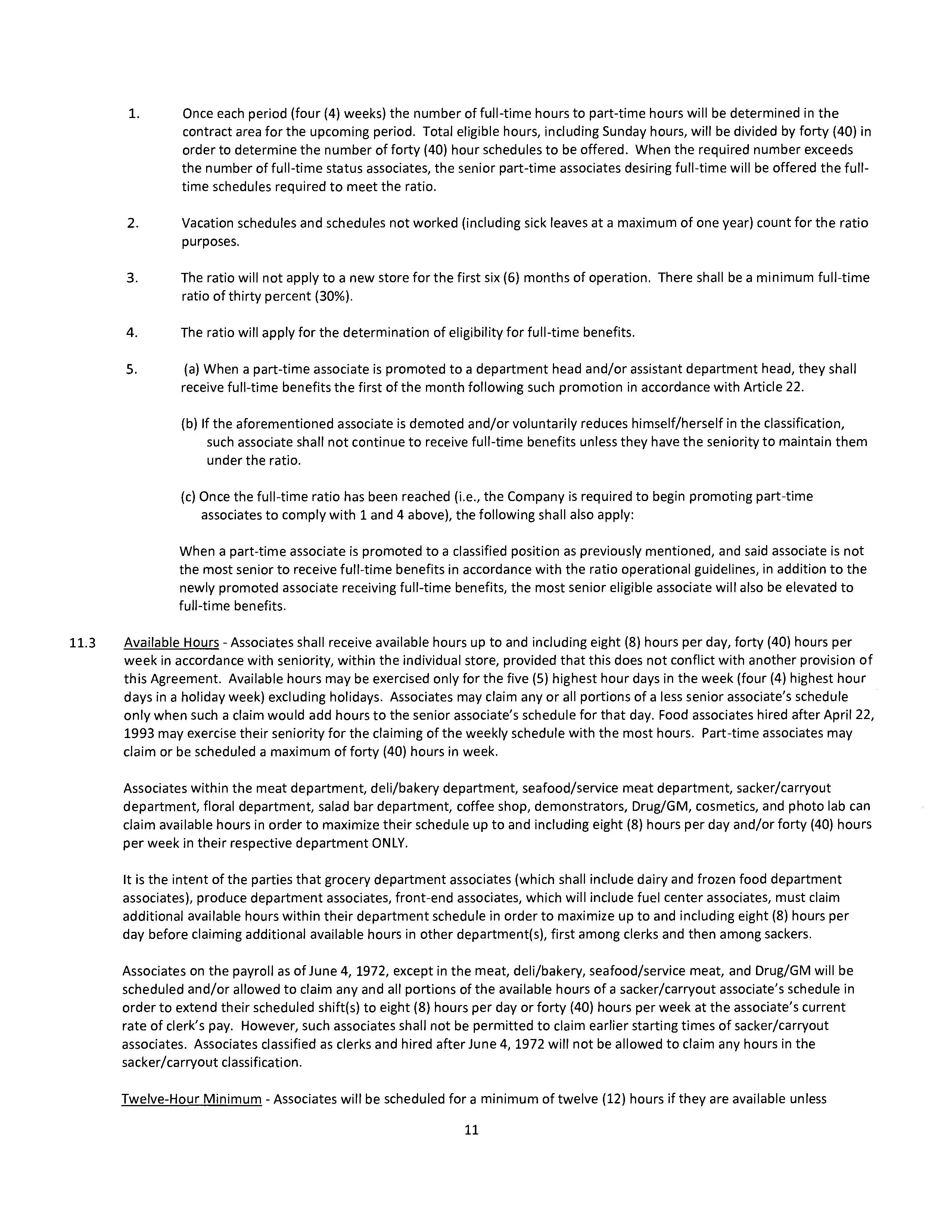 Agreement Between THE KROGER and DAYTON STORES — page 12