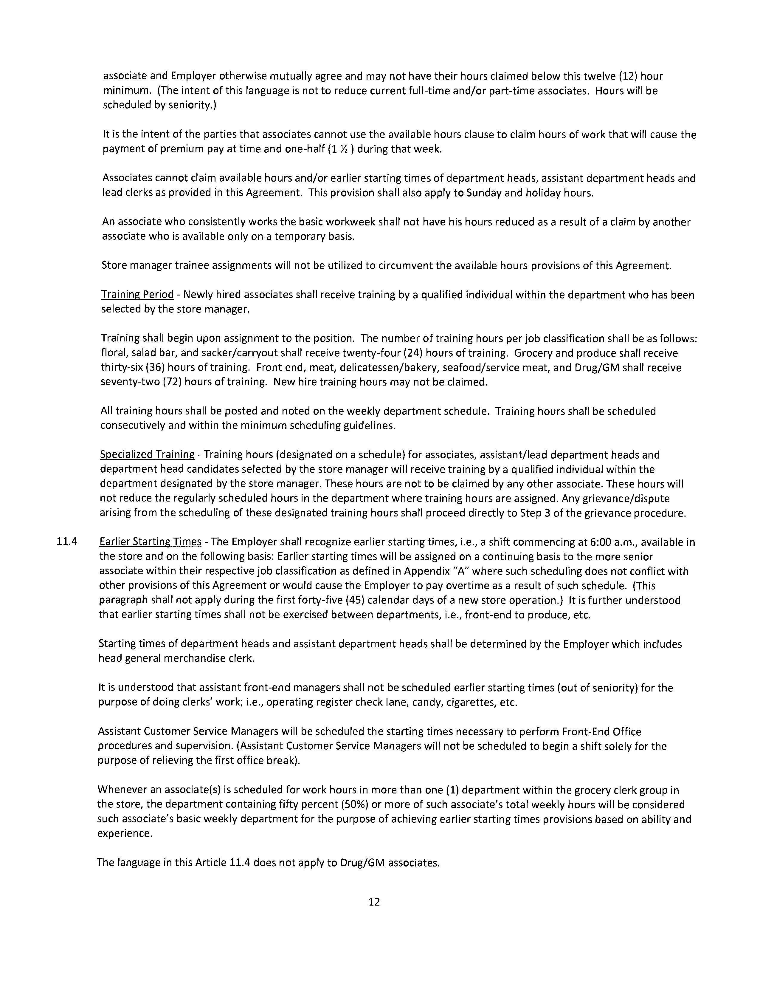 Agreement Between THE KROGER and DAYTON STORES — page 13