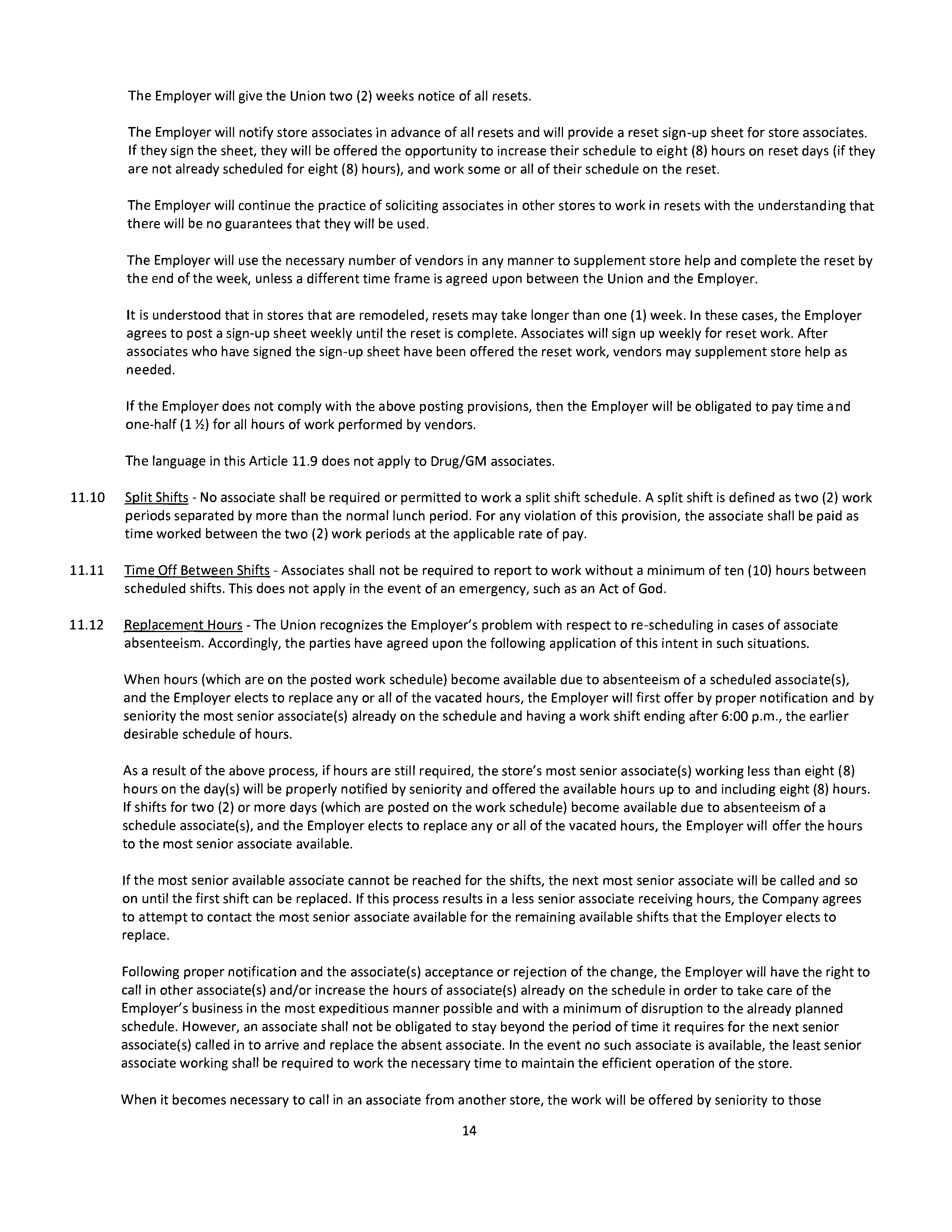 Agreement Between THE KROGER and DAYTON STORES — page 15