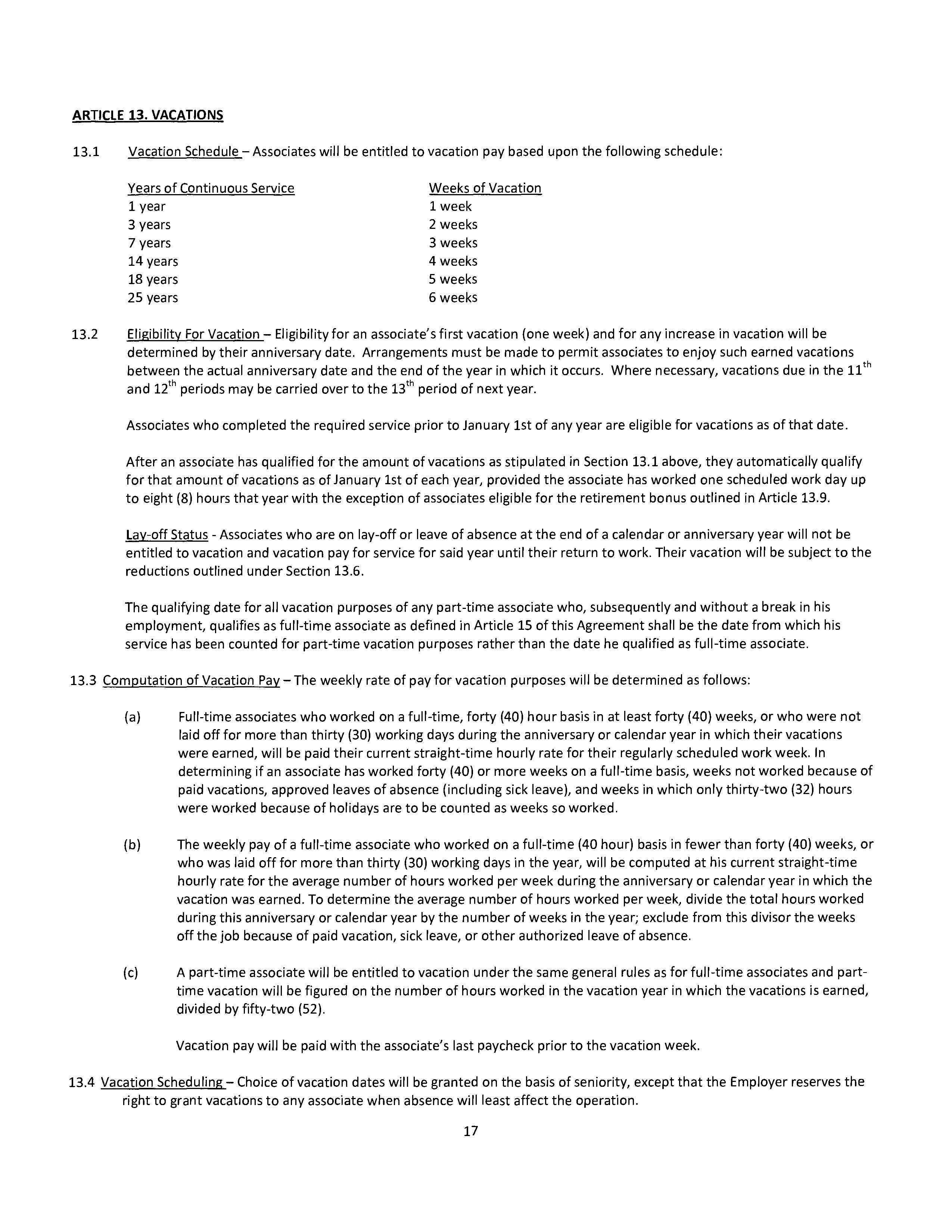 Agreement Between THE KROGER and DAYTON STORES — page 18