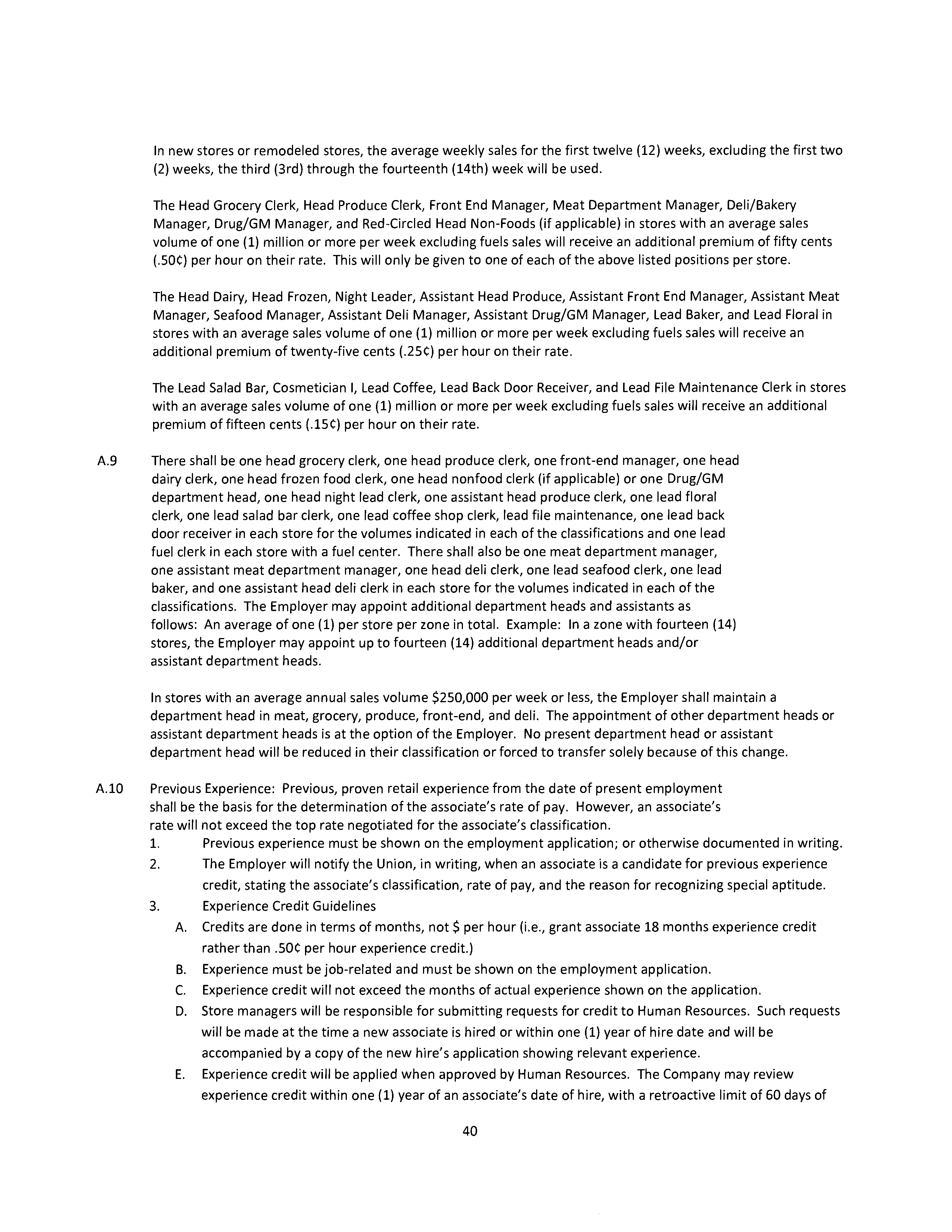 Agreement Between THE KROGER and DAYTON STORES — page 41