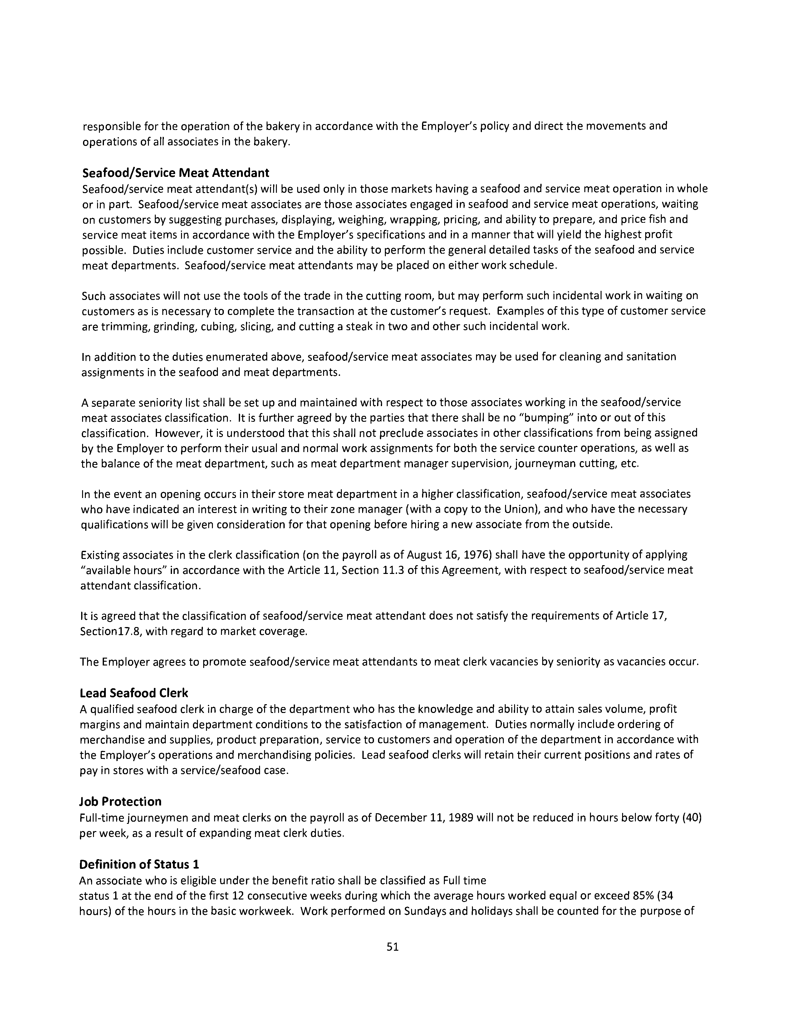 Agreement Between THE KROGER and DAYTON STORES — page 52