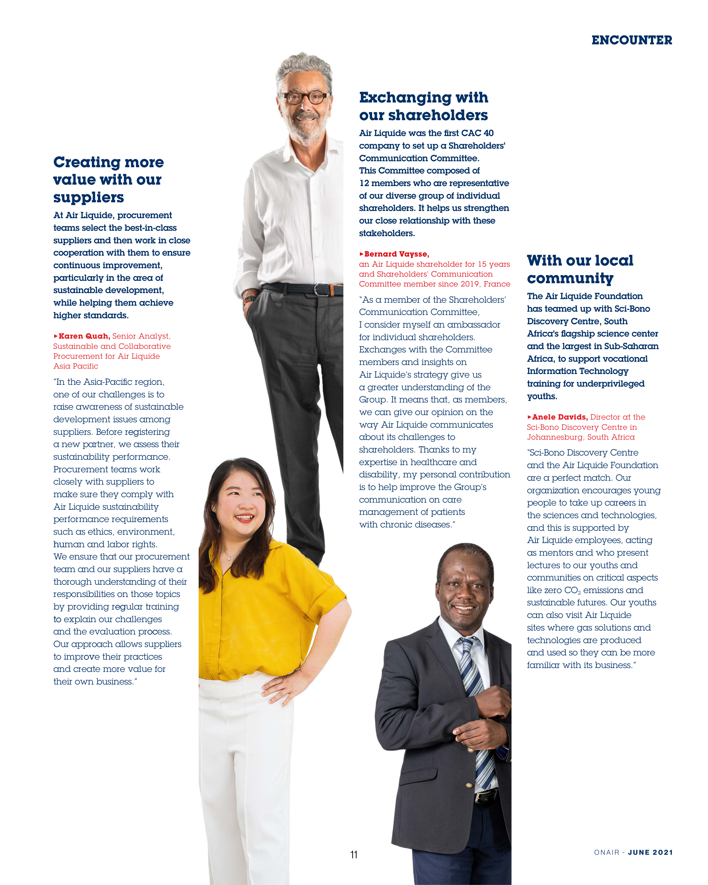 Air Liquide Sustainability Magazine — page 11