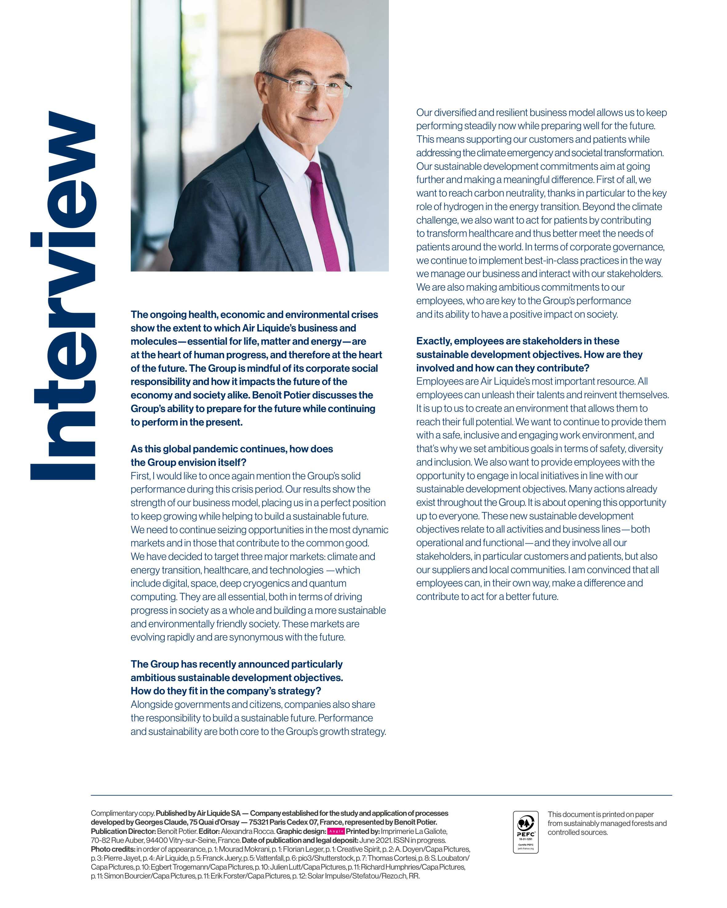 Air Liquide Sustainability Magazine — page 2