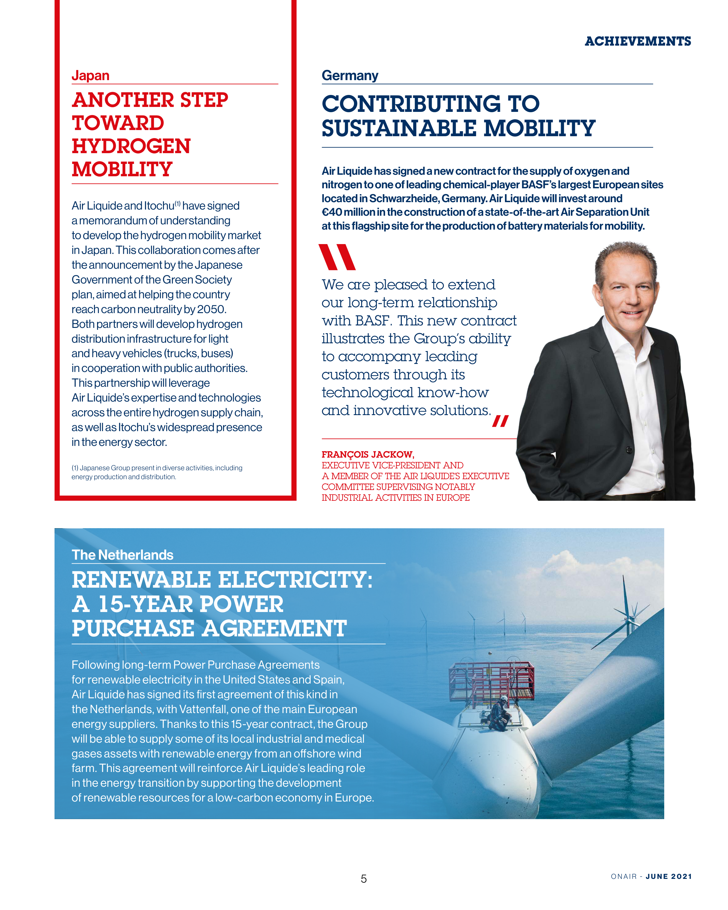 Air Liquide Sustainability Magazine — page 5