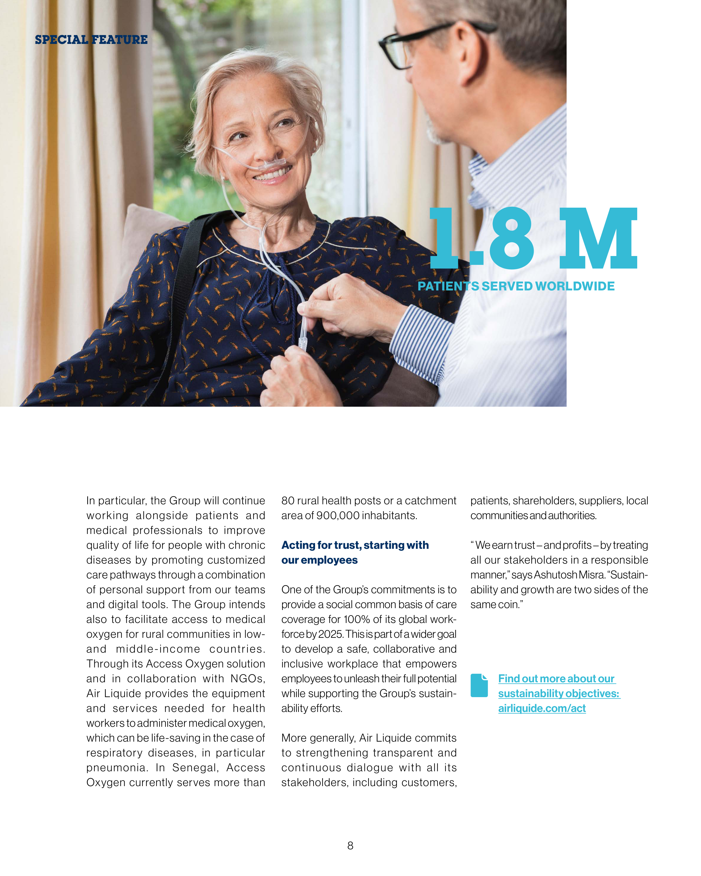Air Liquide Sustainability Magazine — page 8