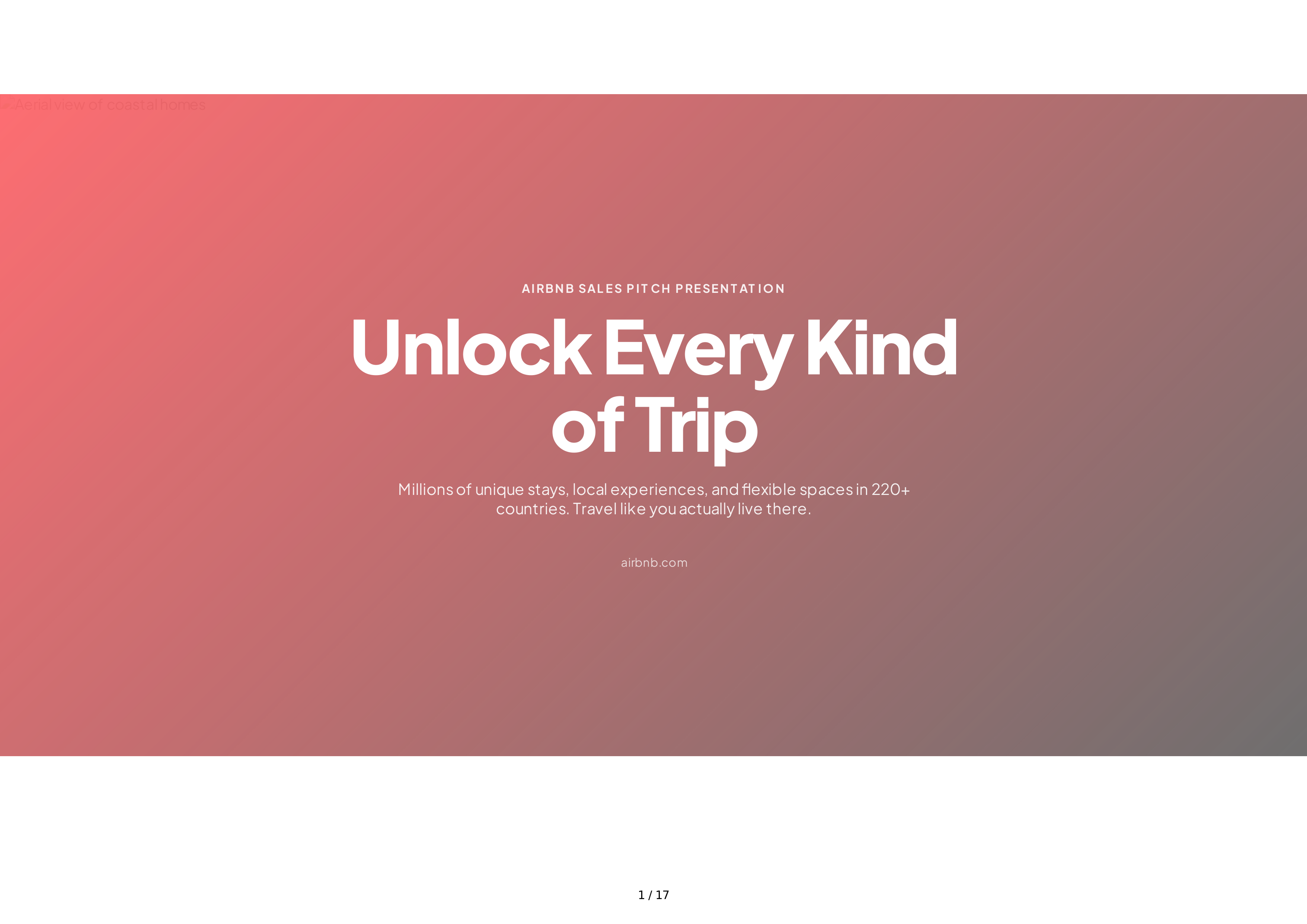 Airbnb Sales Pitch Presentation — page 1
