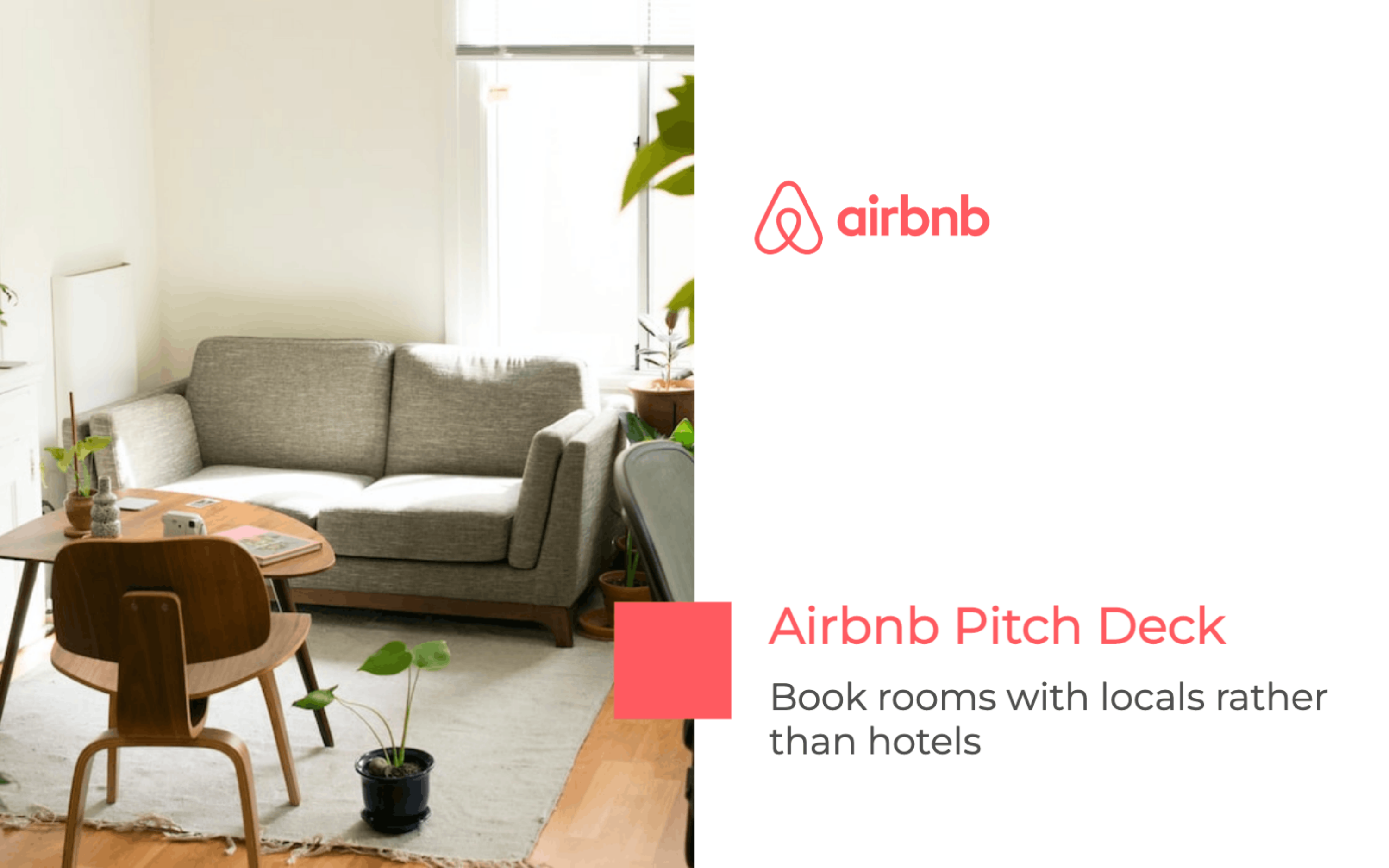 Airbnb Seed Pitch Deck — page 1
