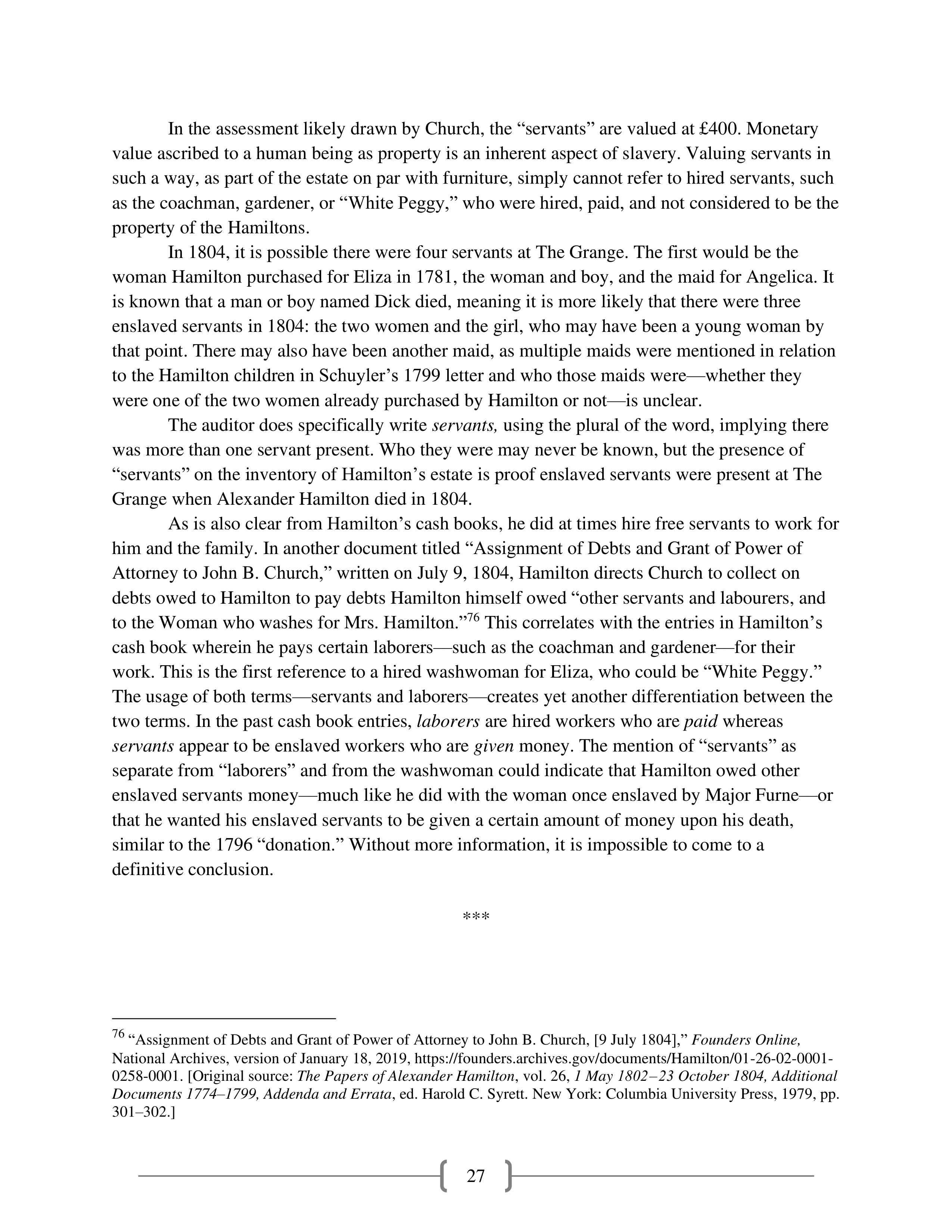 Alexander Hamilton and Slavery Historical Biography — page 28