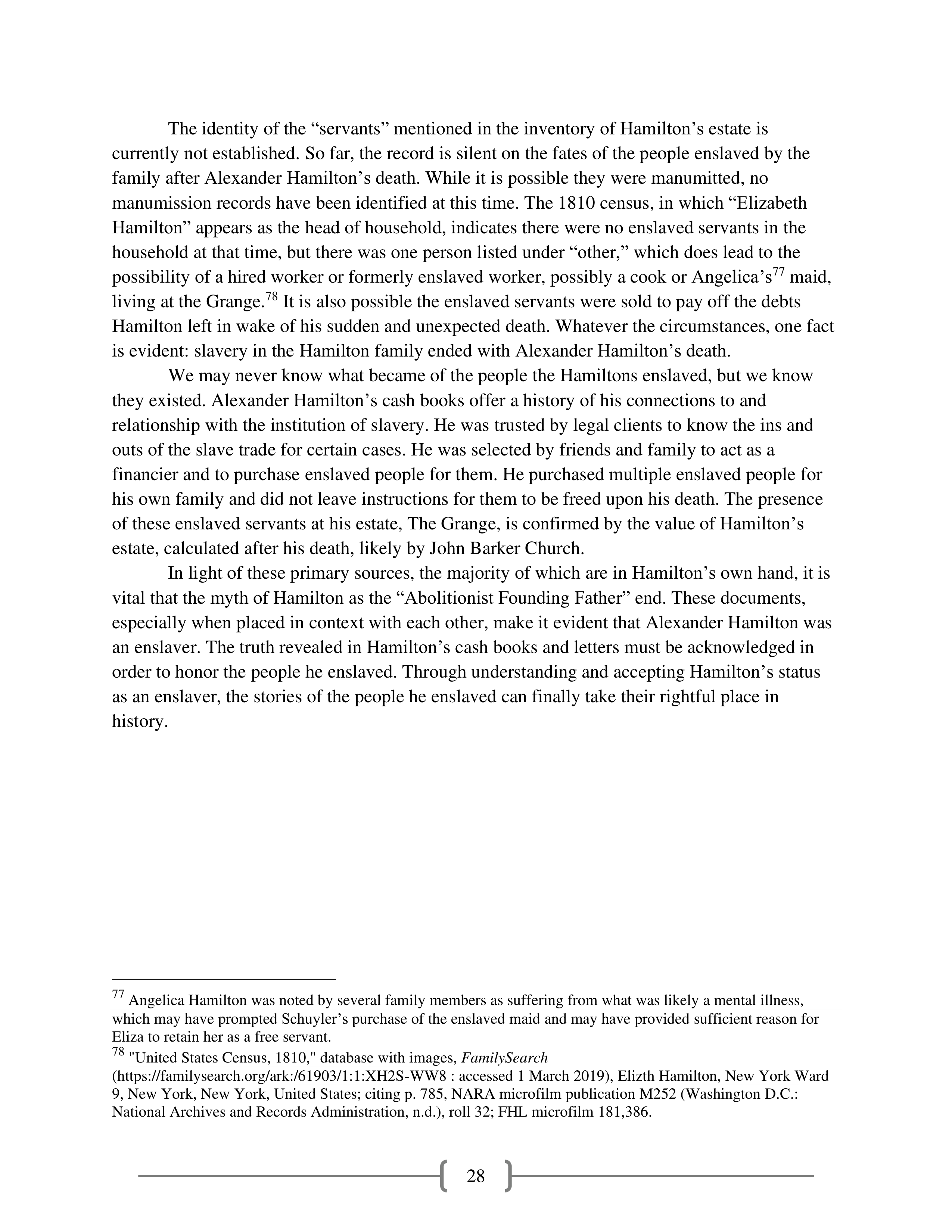 Alexander Hamilton and Slavery Historical Biography — page 29