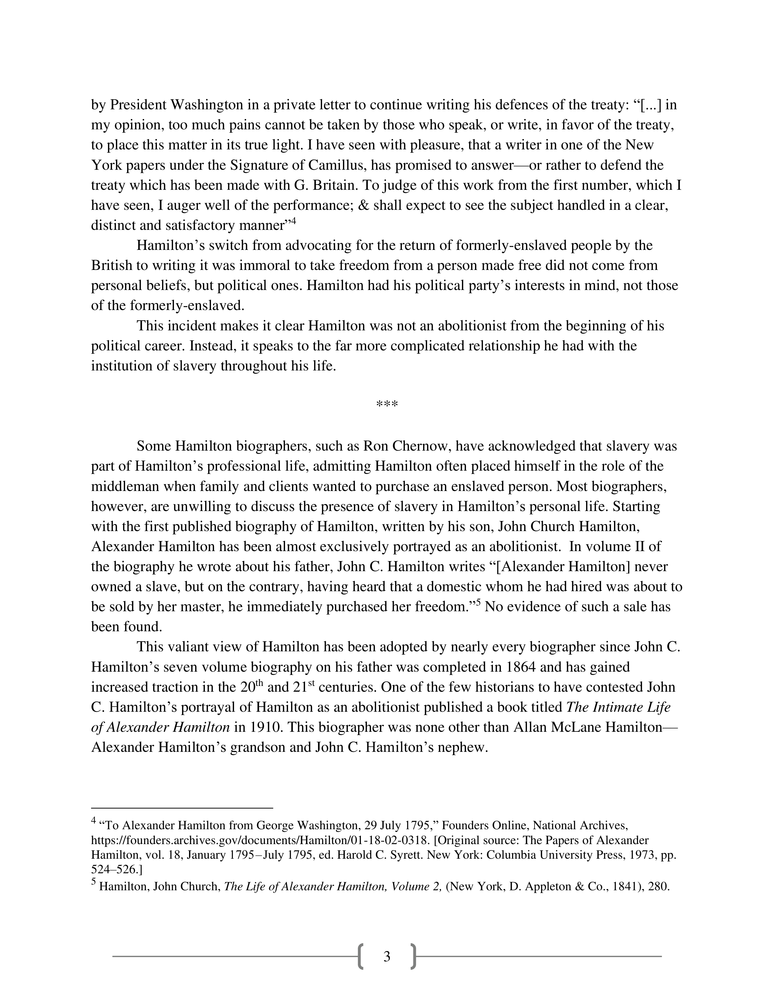 Alexander Hamilton and Slavery Historical Biography — page 4