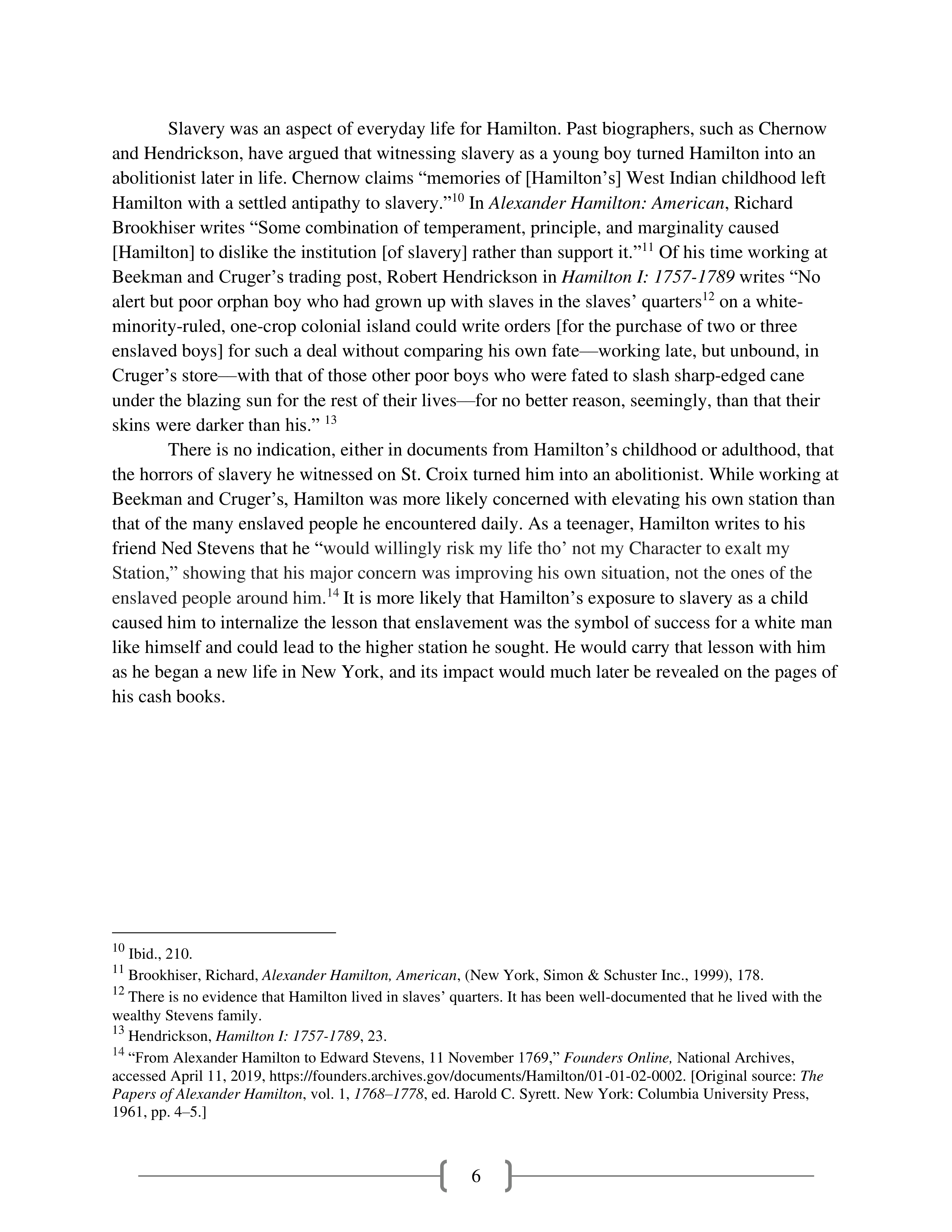 Alexander Hamilton and Slavery Historical Biography — page 7