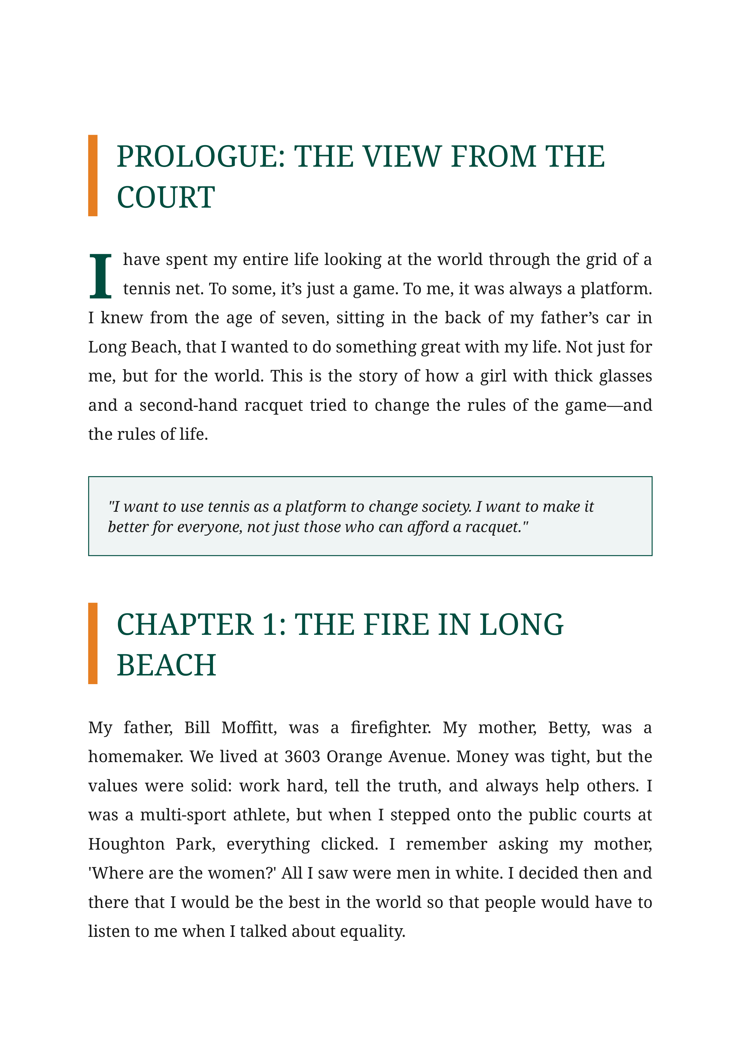All In An Autobiography by Billie Jean King Tennis Champion and Activist Autobiography — page 2