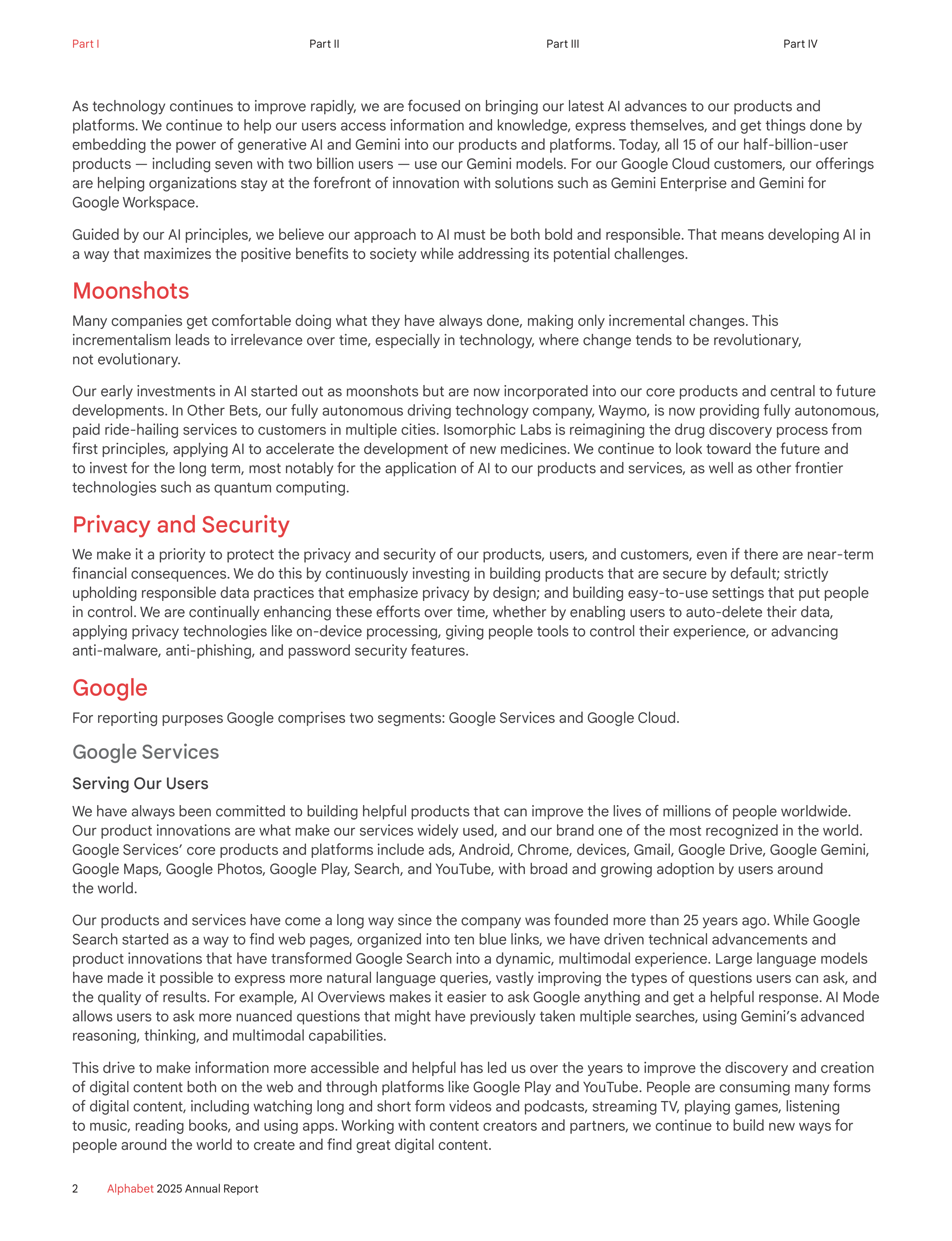 Alphabet Annual Report — page 10