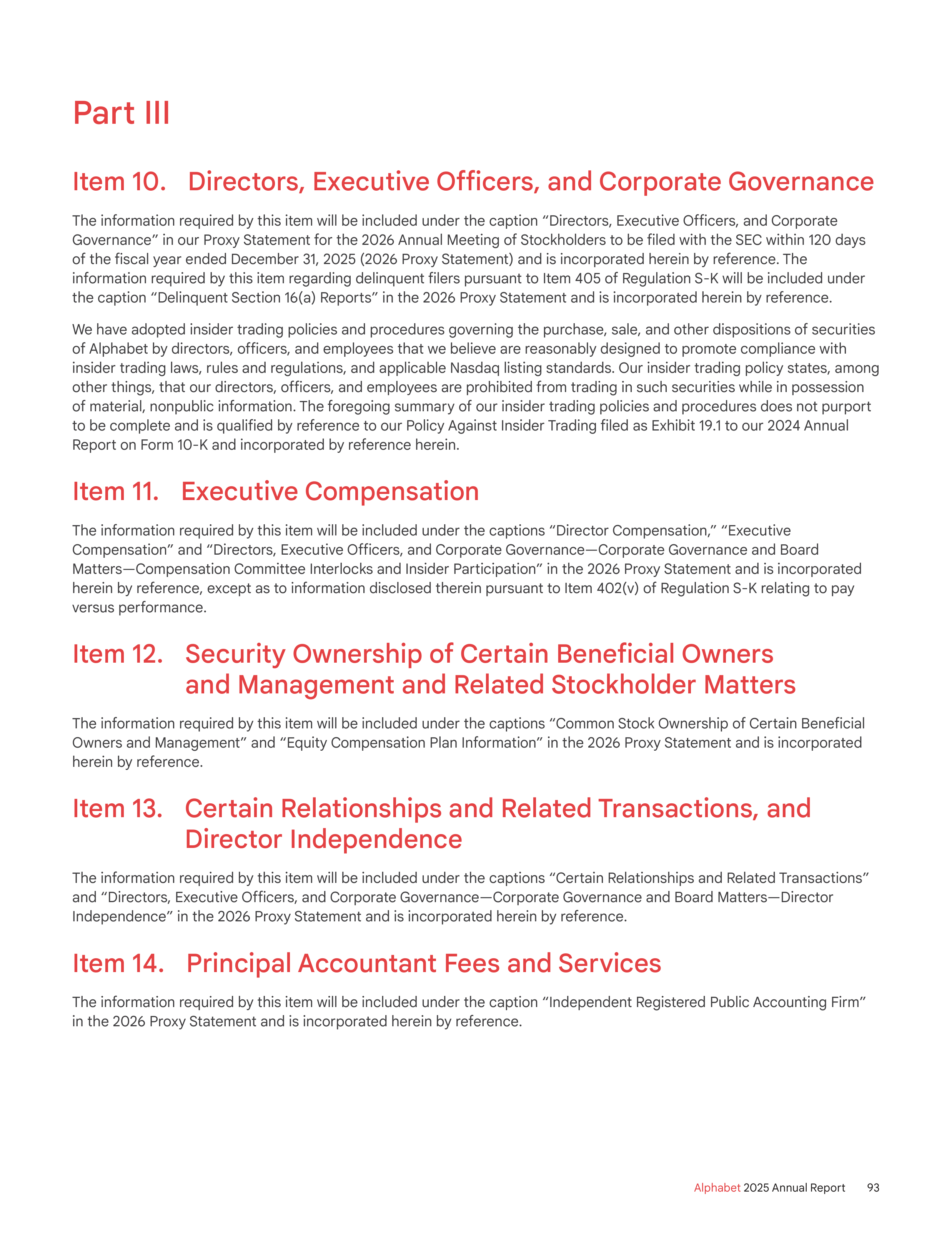 Alphabet Annual Report — page 101