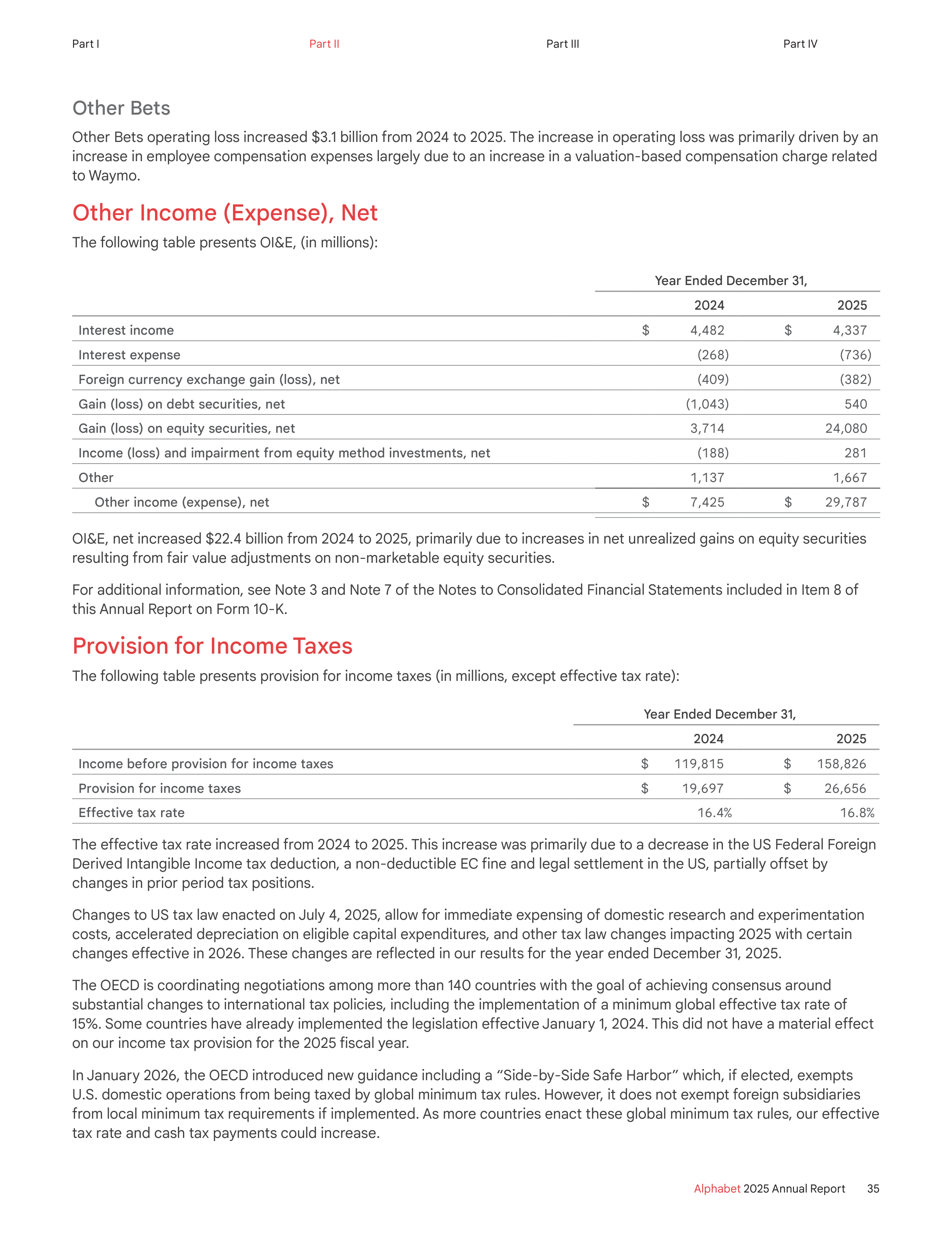Alphabet Annual Report — page 43