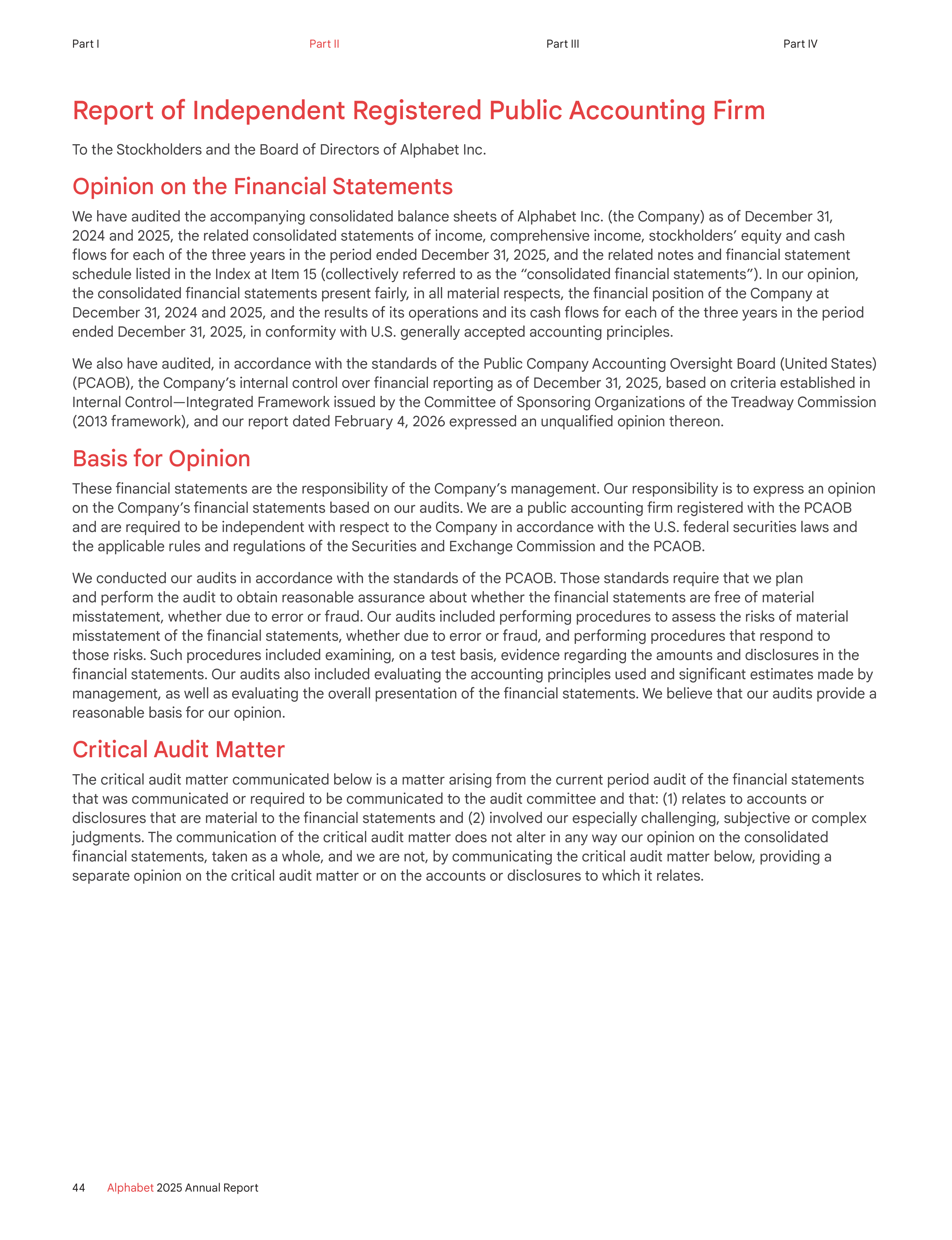 Alphabet Annual Report — page 52