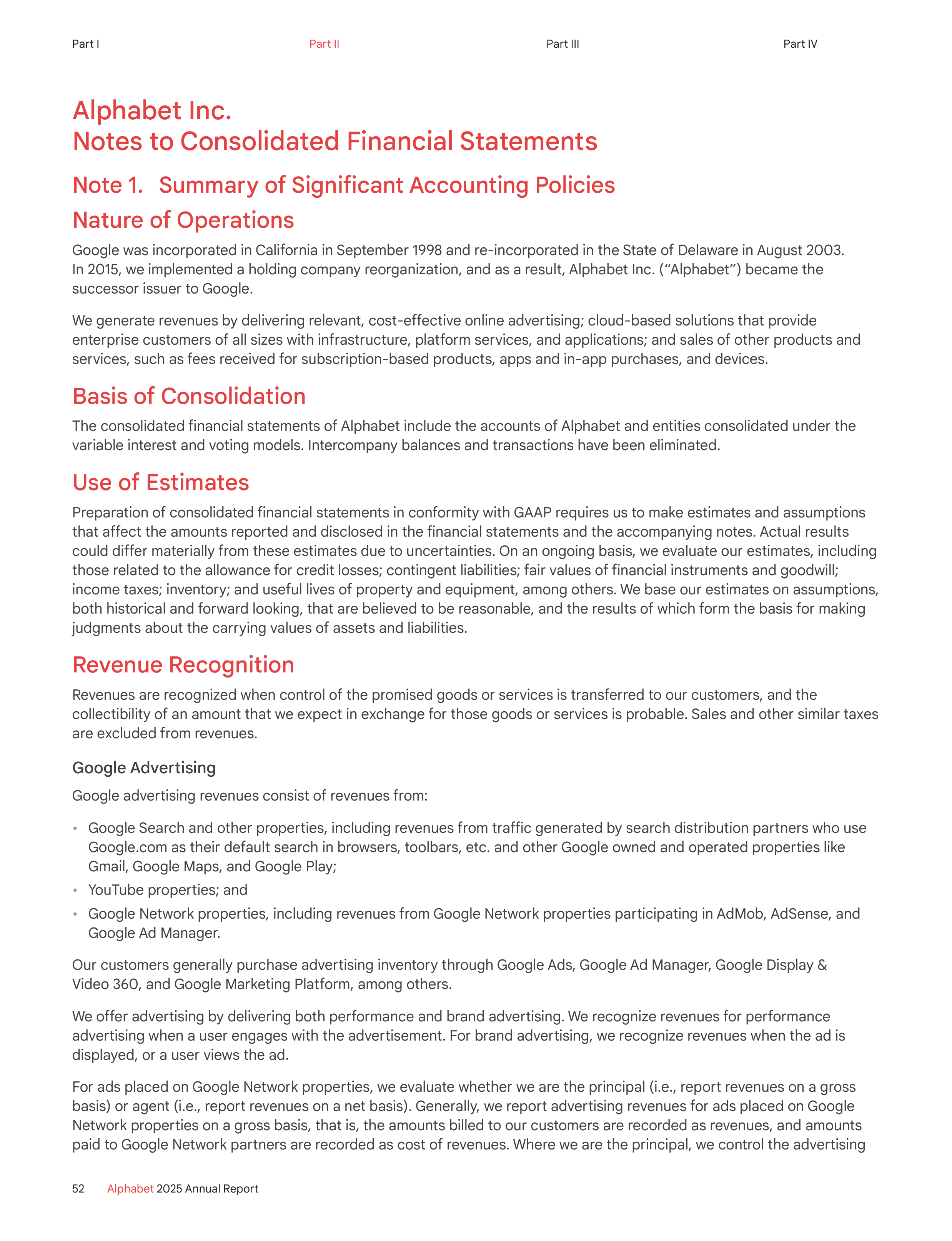 Alphabet Annual Report — page 60