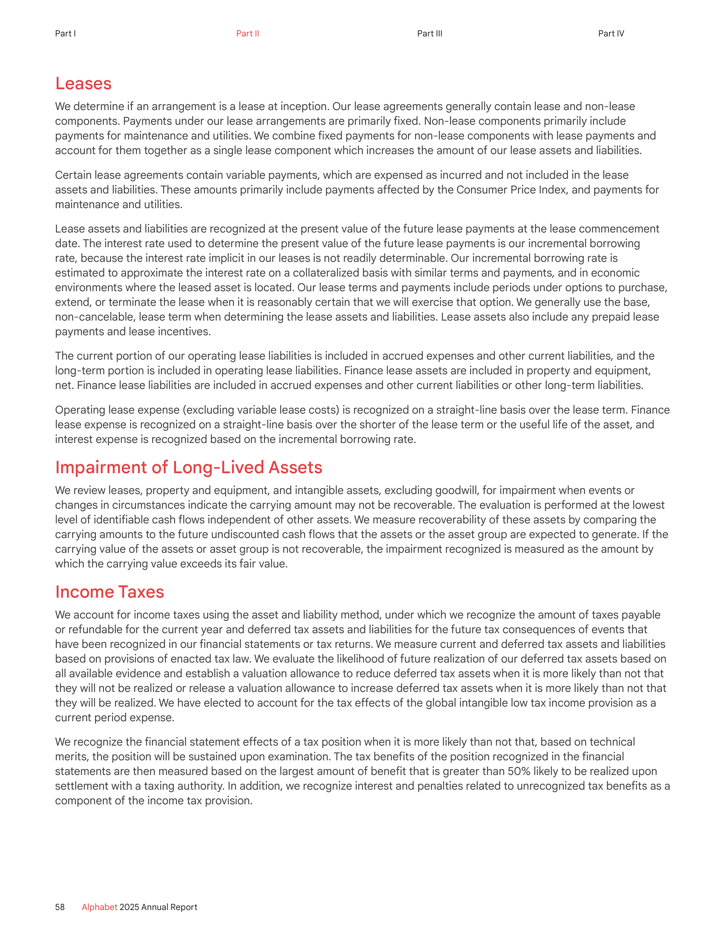 Alphabet Annual Report — page 66