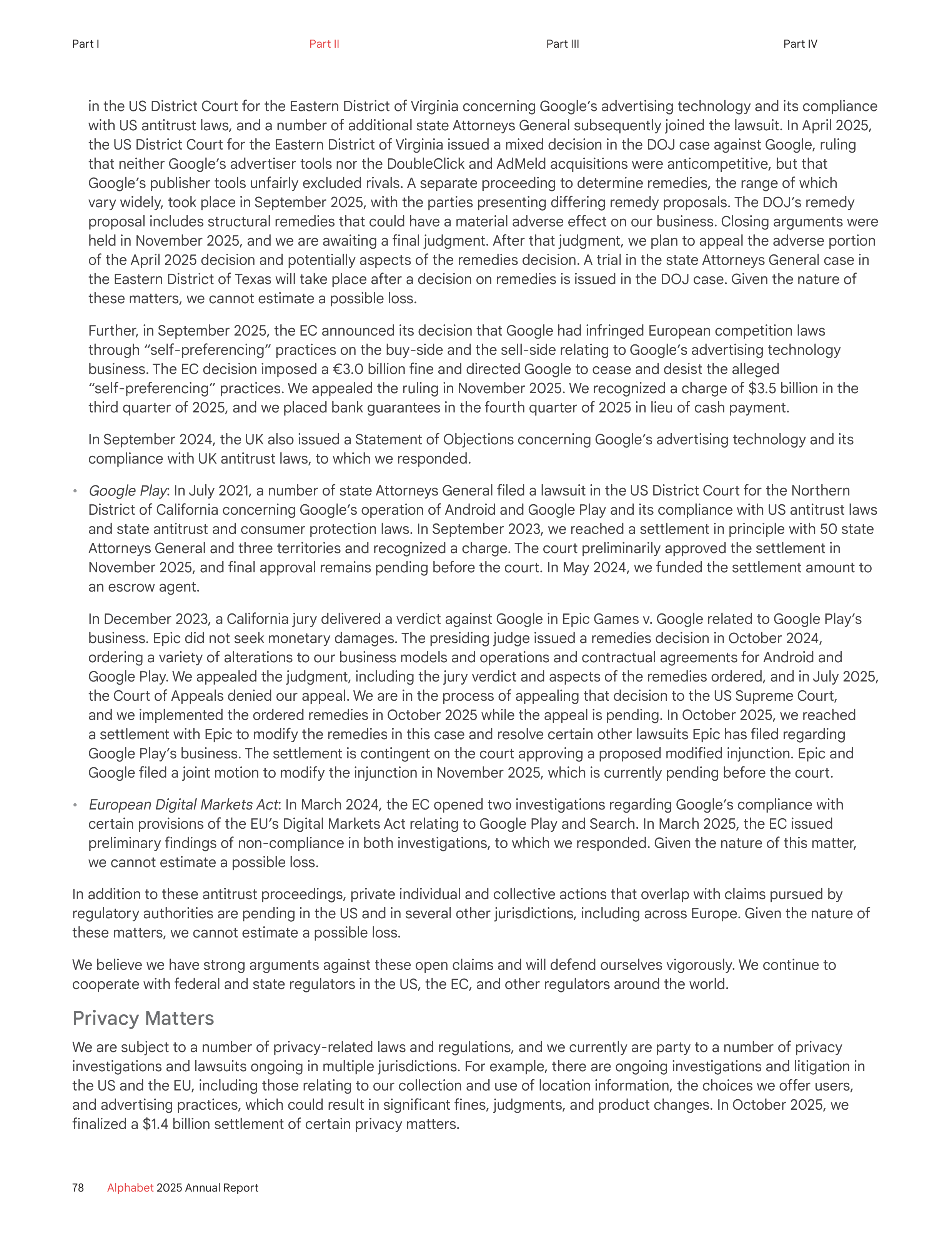 Alphabet Annual Report — page 86