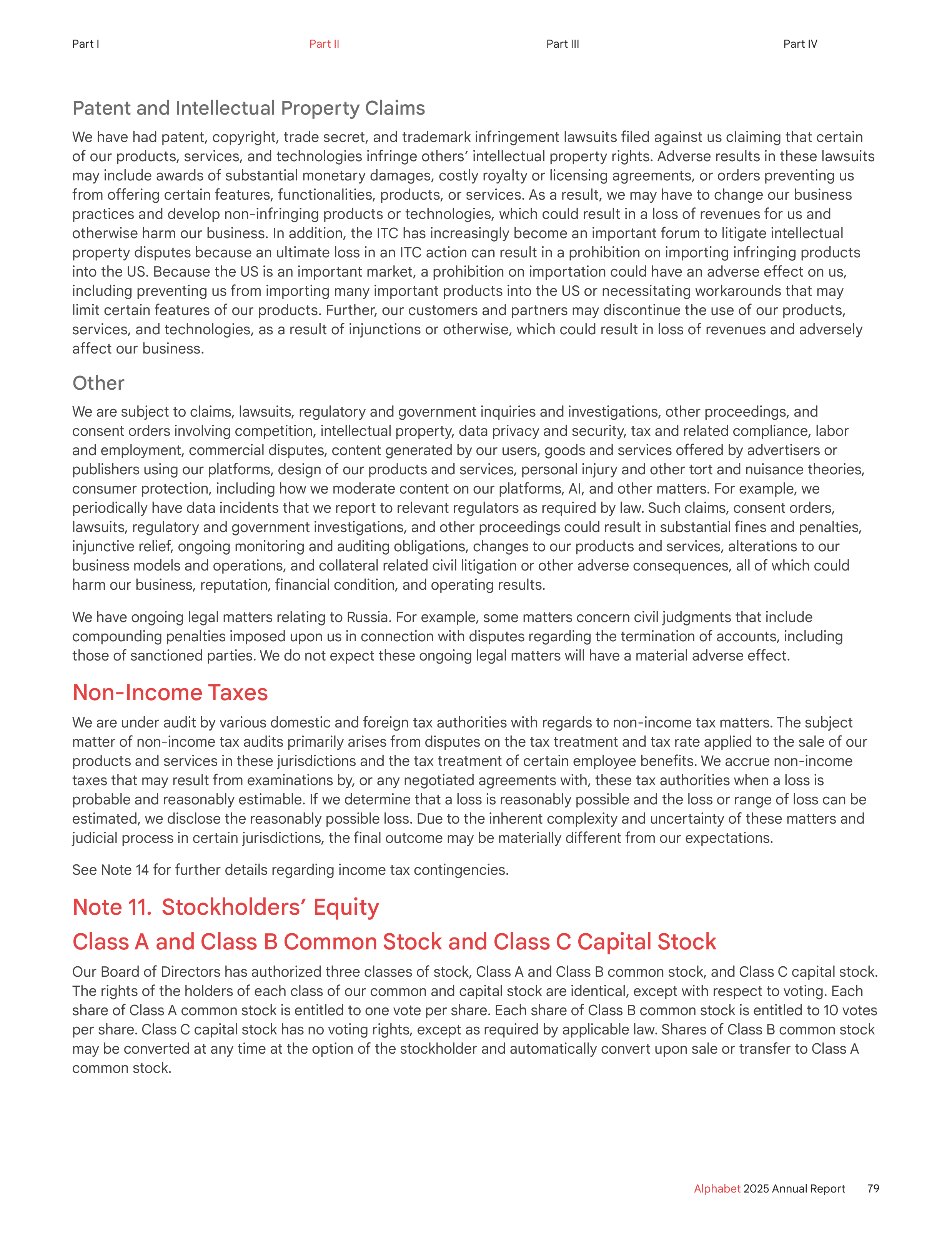 Alphabet Annual Report — page 87