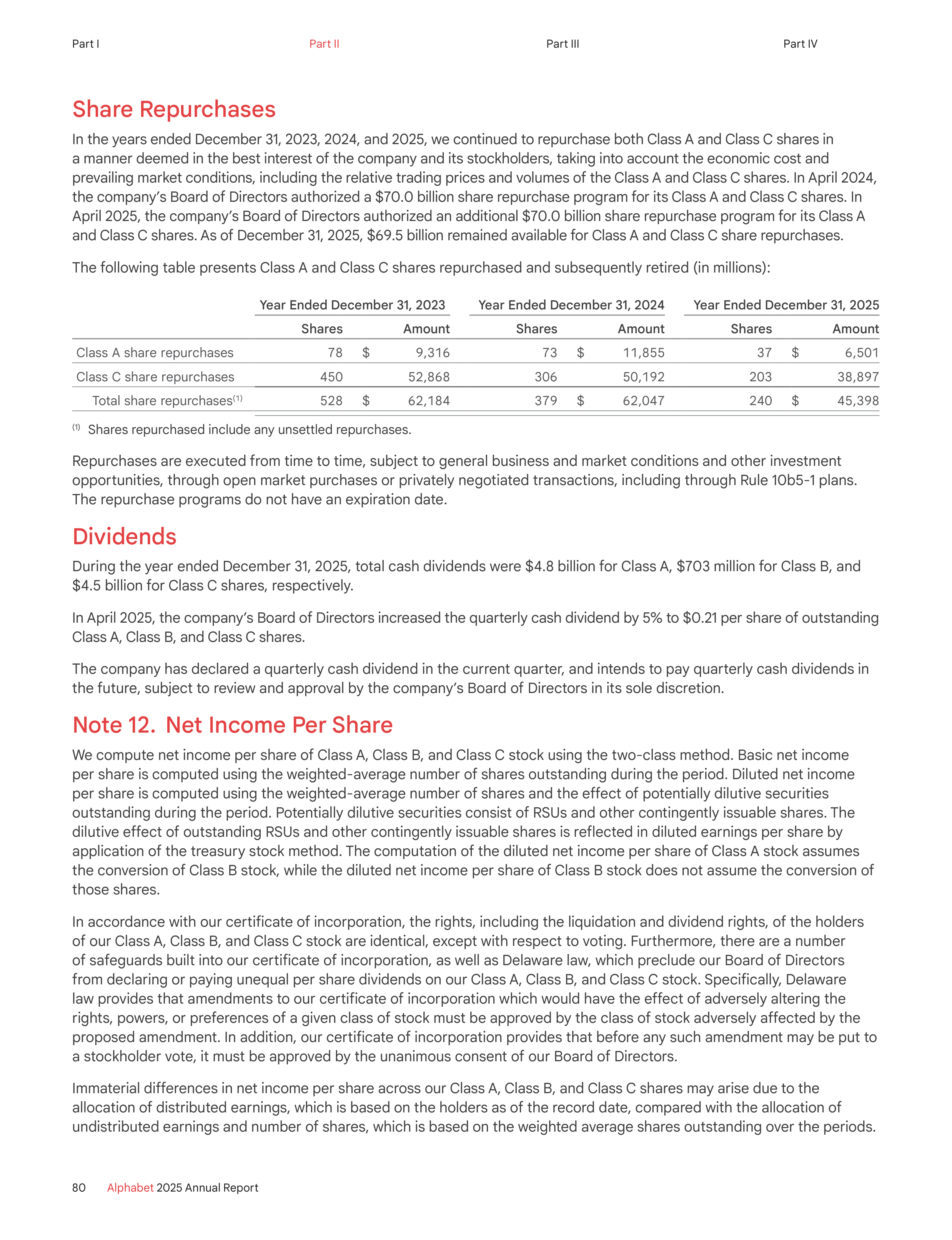 Alphabet Annual Report — page 88