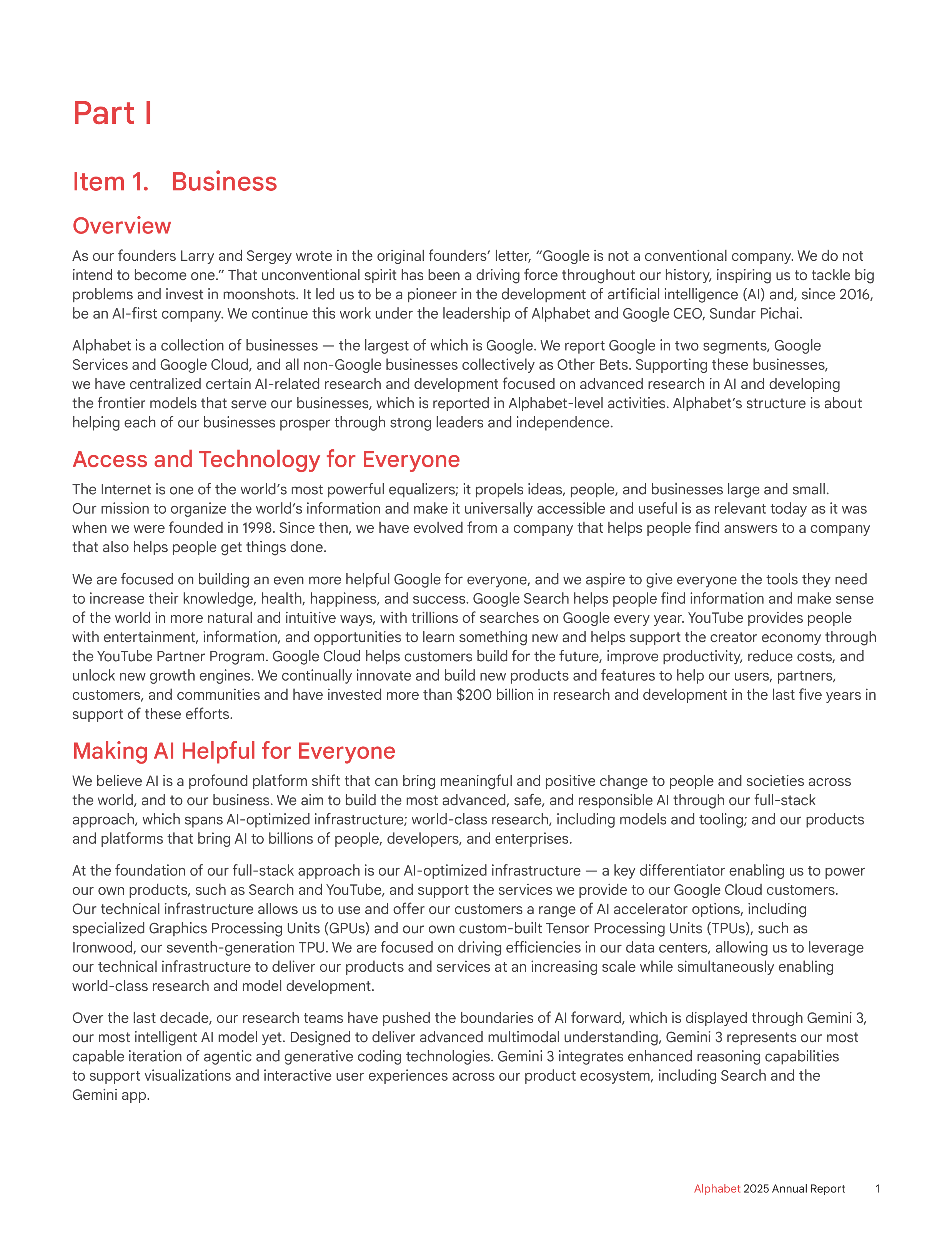 Alphabet Annual Report — page 9