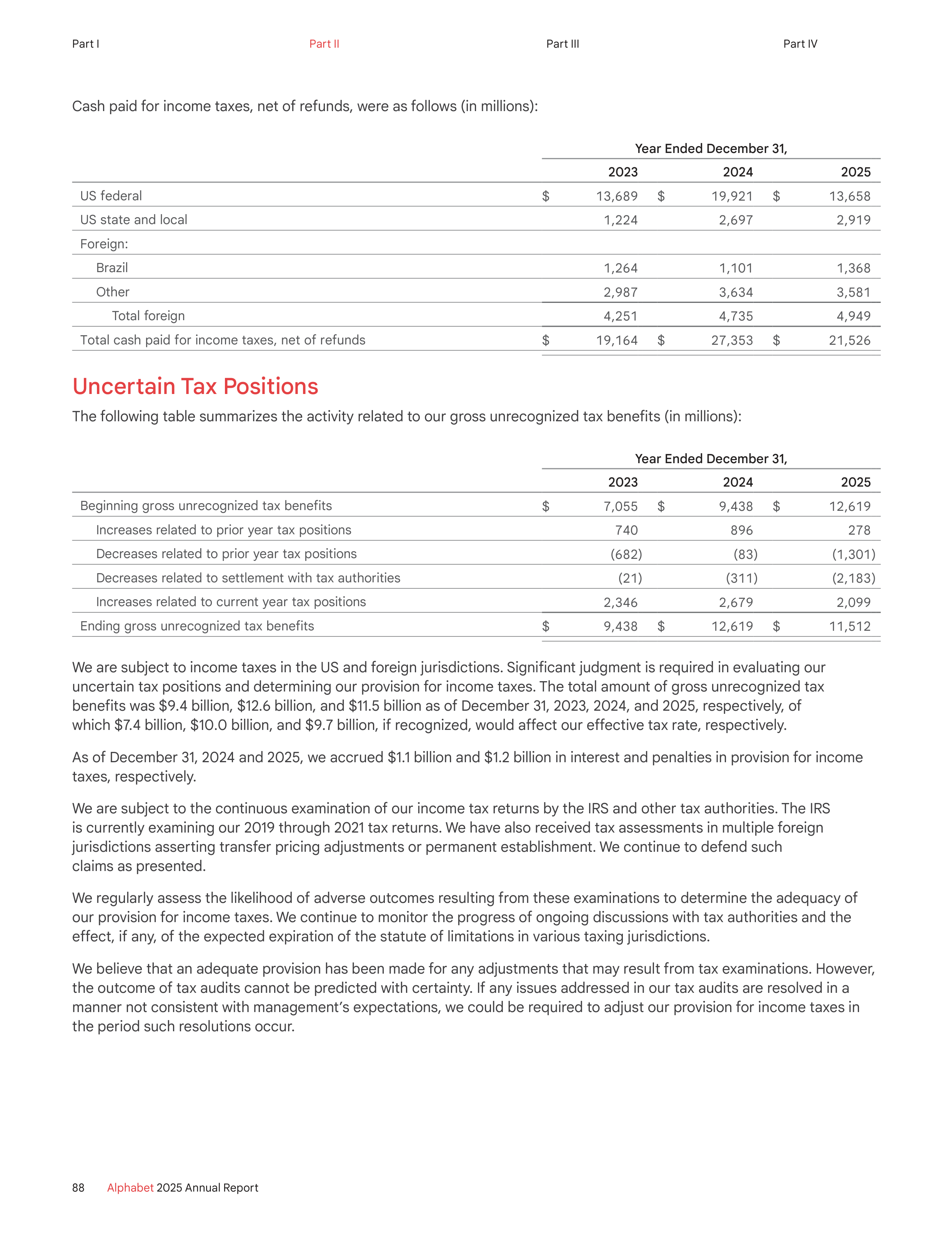 Alphabet Annual Report — page 96