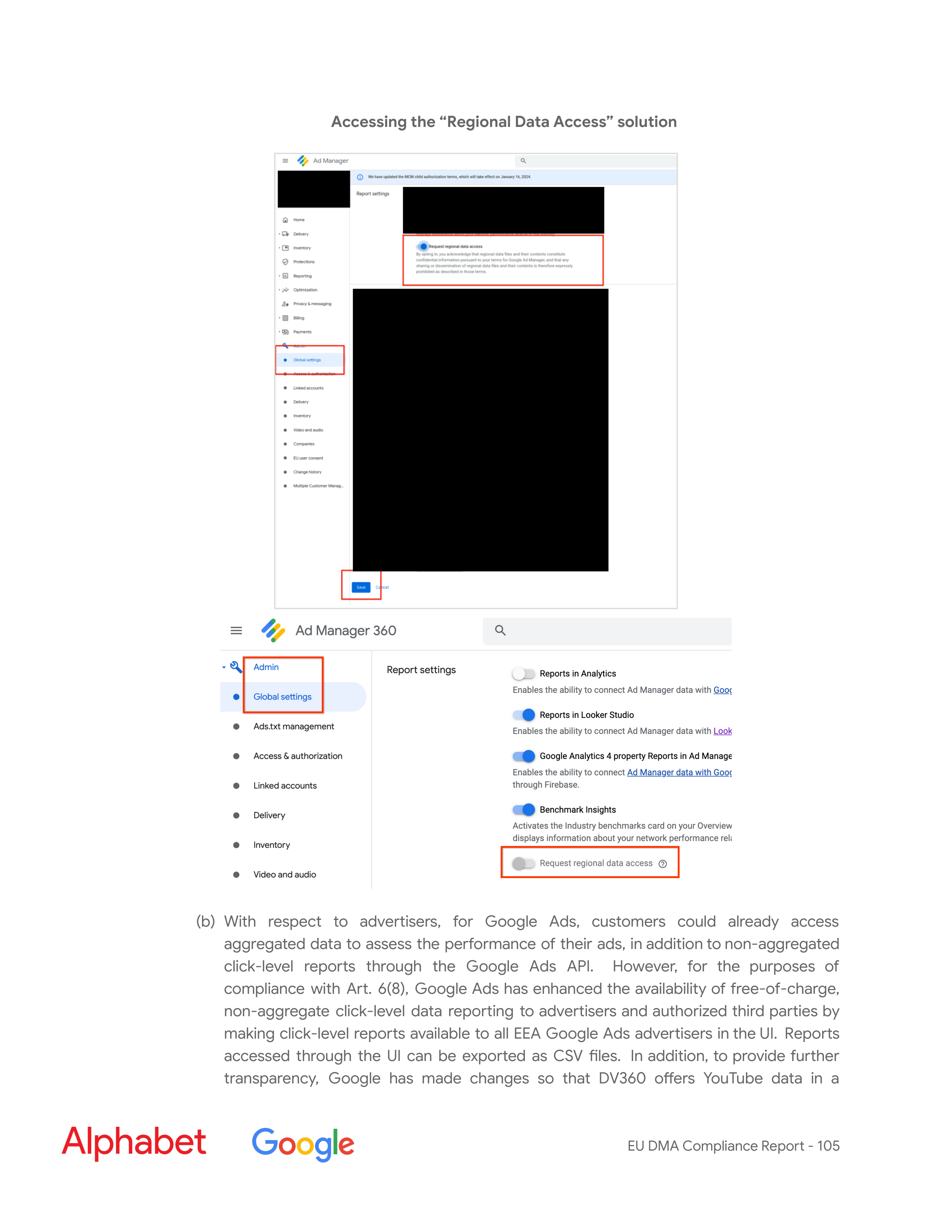 Alphabet DMA Compliance Report — page 106