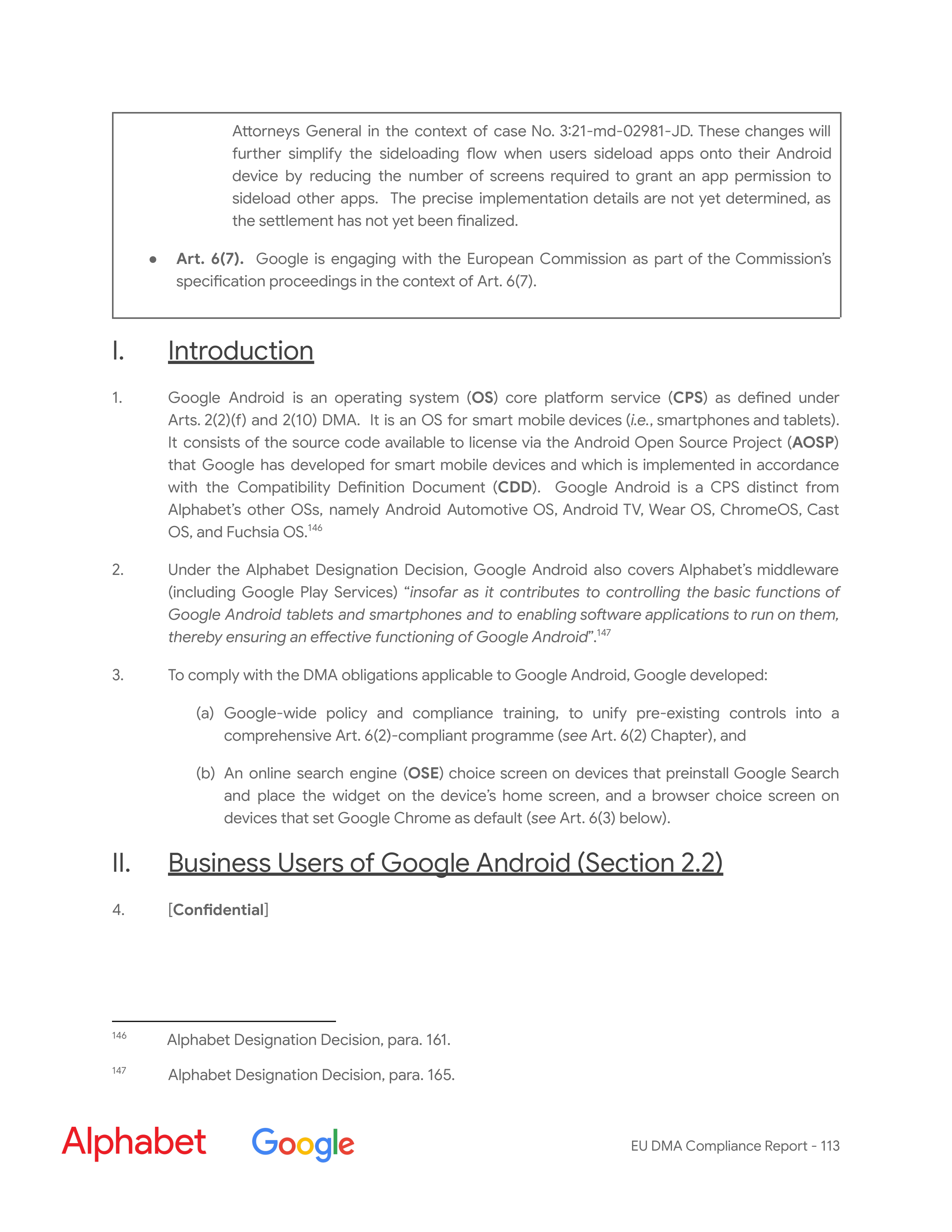 Alphabet DMA Compliance Report — page 114