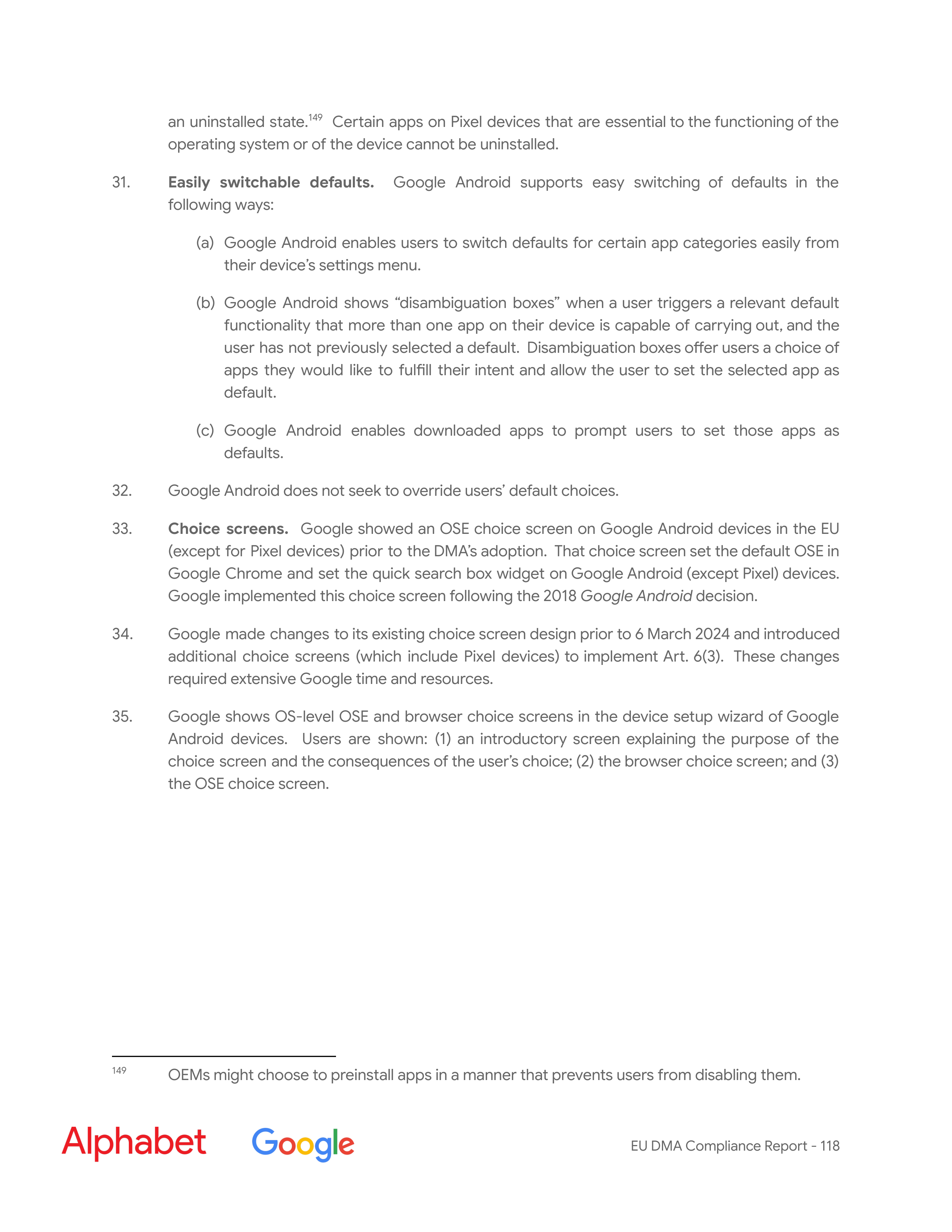 Alphabet DMA Compliance Report — page 119