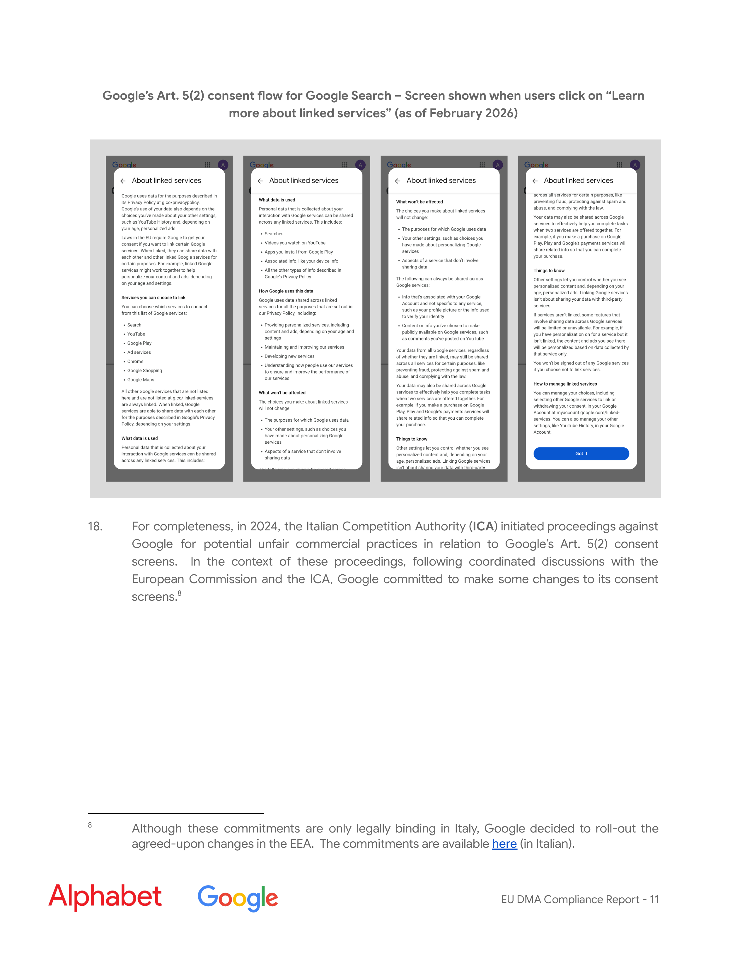 Alphabet DMA Compliance Report — page 12