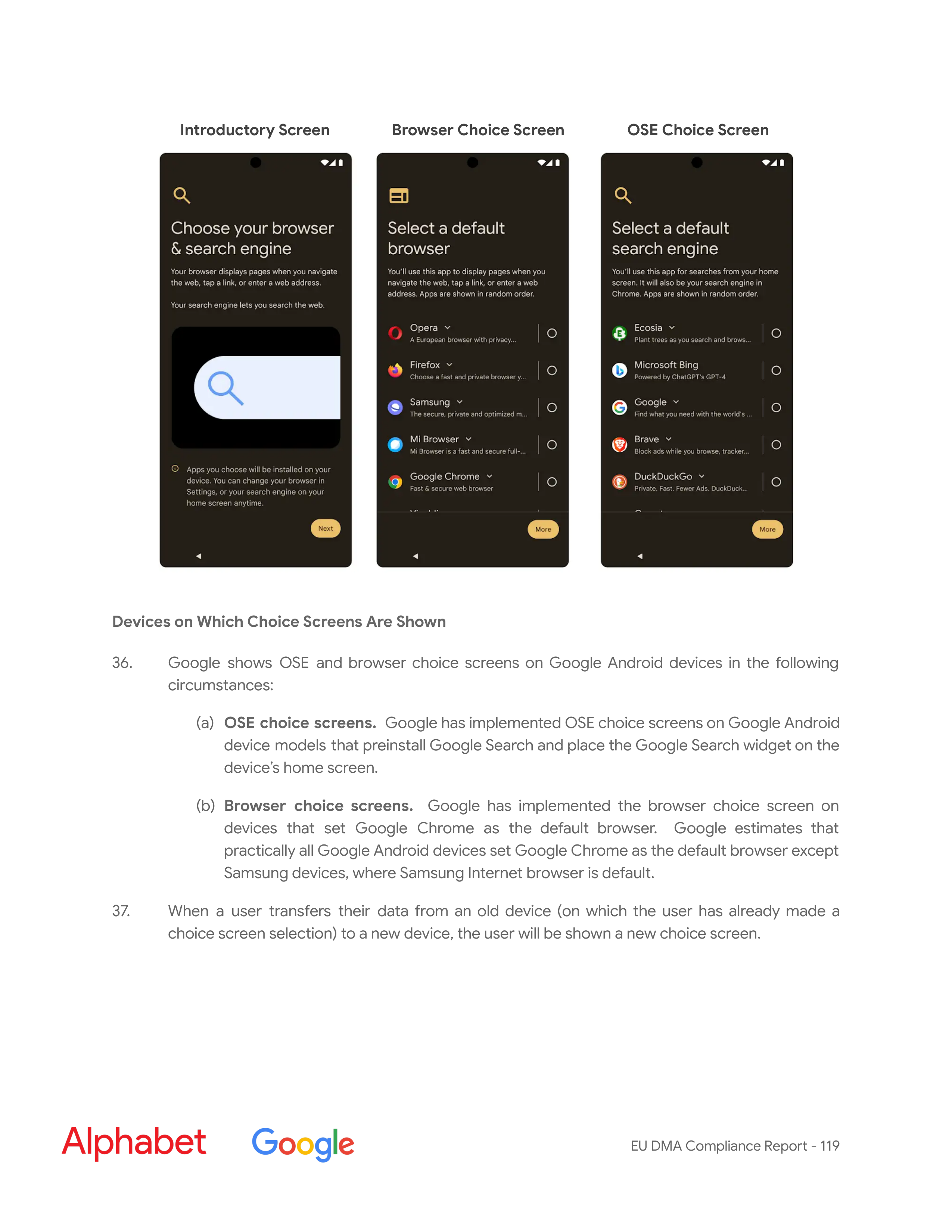 Alphabet DMA Compliance Report — page 120