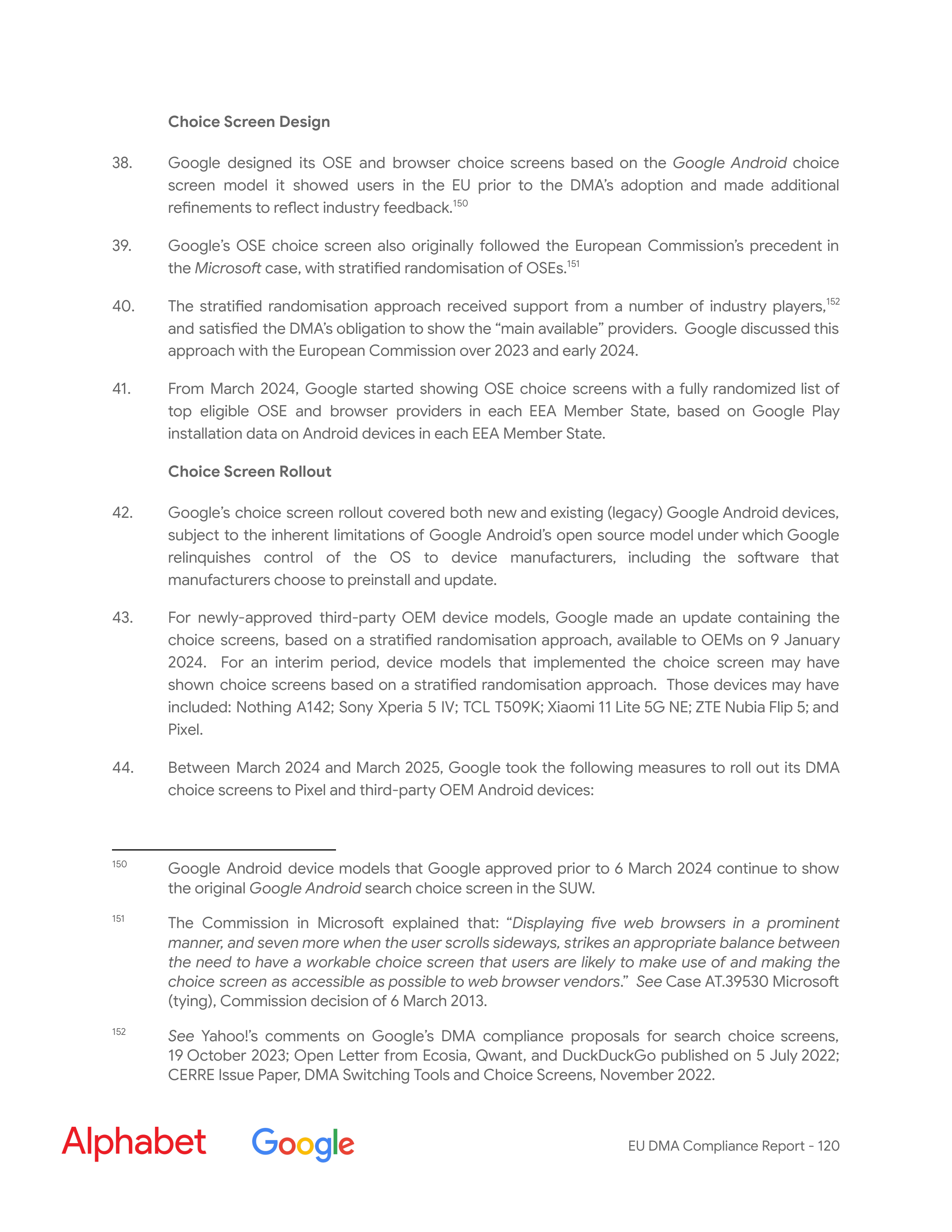 Alphabet DMA Compliance Report — page 121