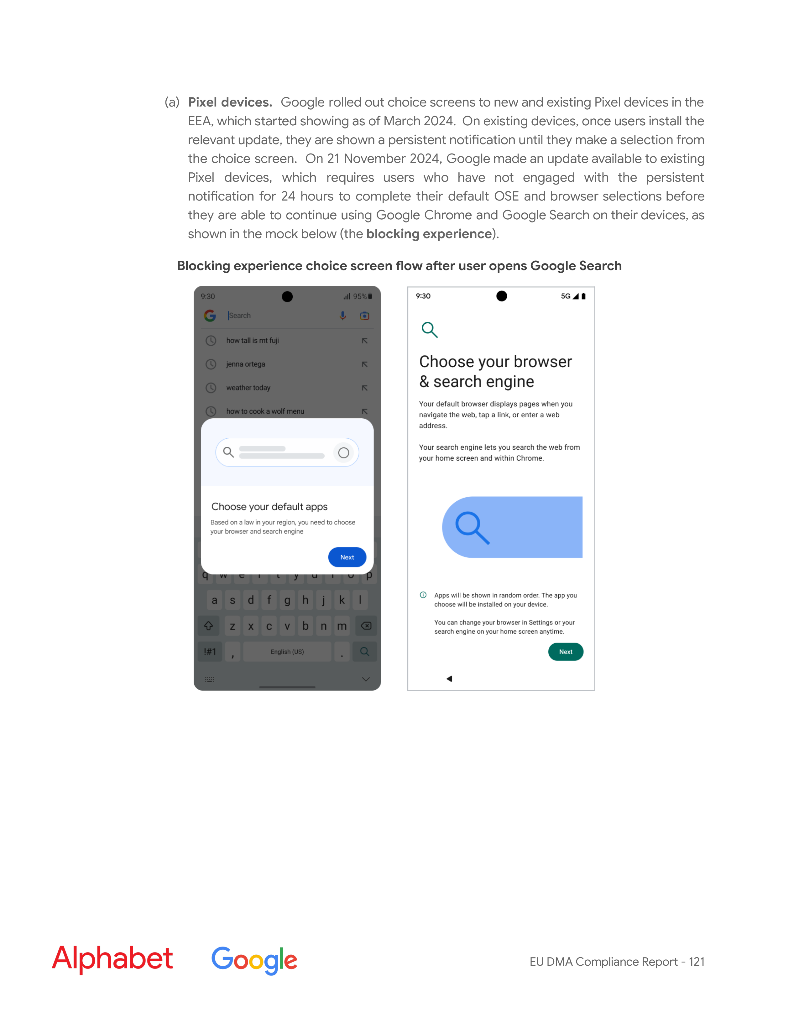 Alphabet DMA Compliance Report — page 122