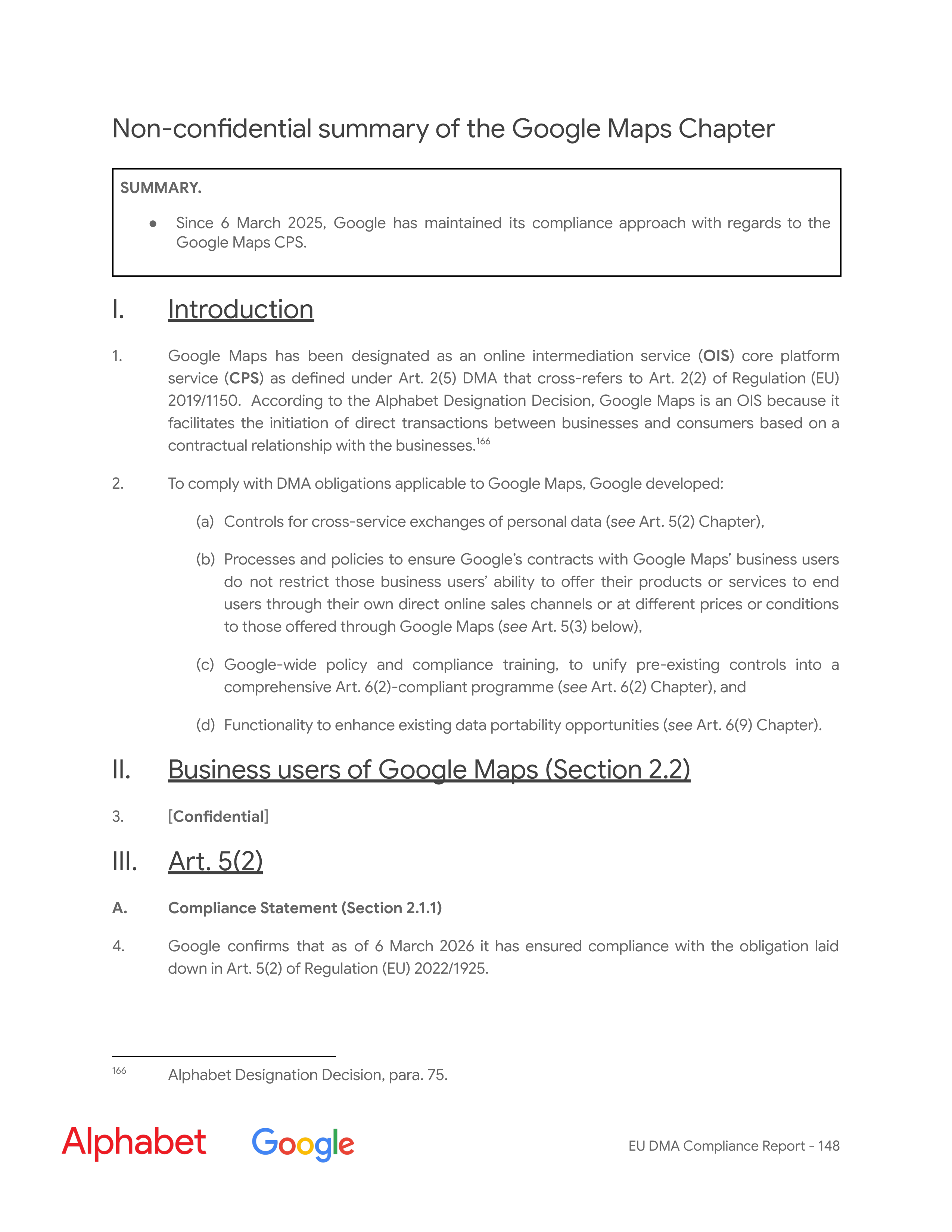 Alphabet DMA Compliance Report — page 149