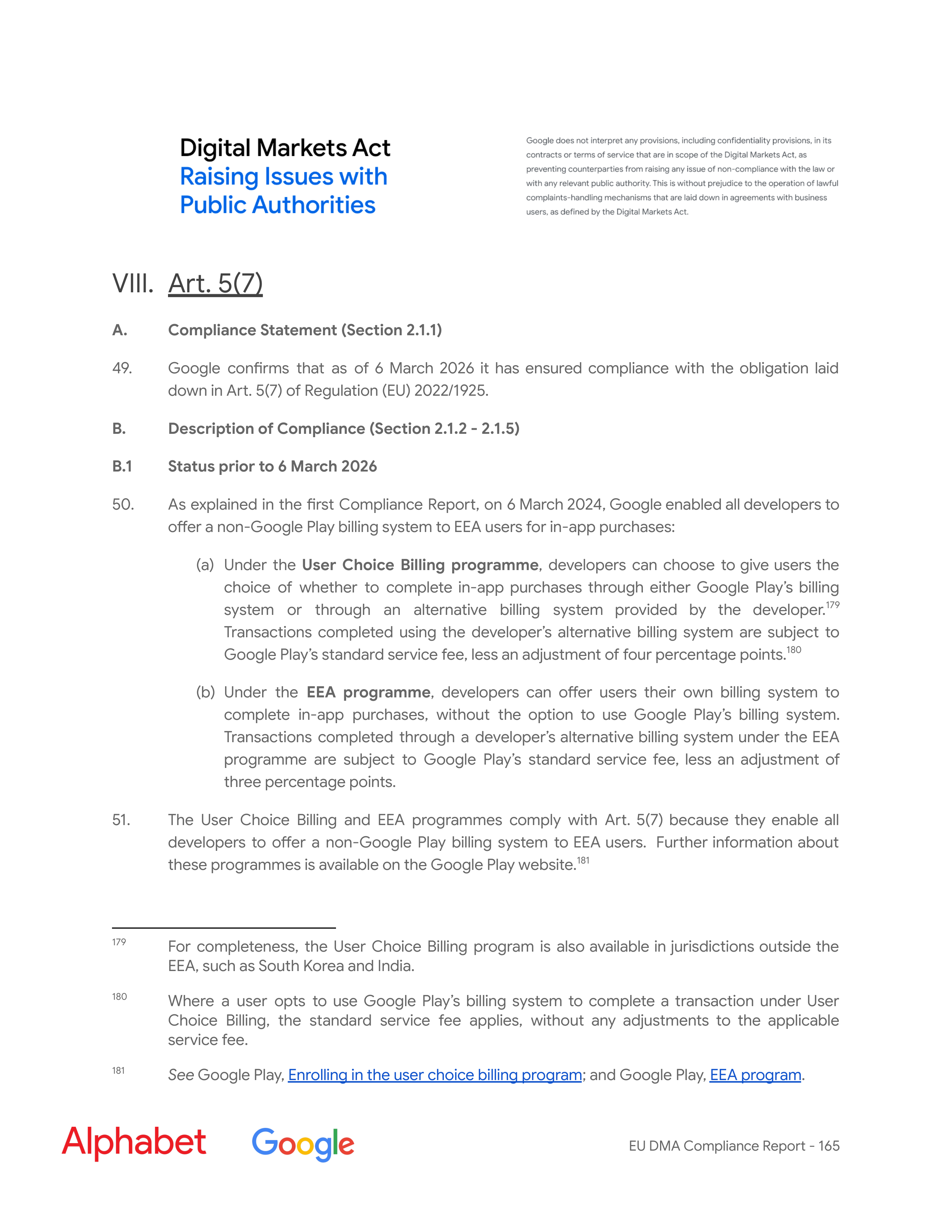 Alphabet DMA Compliance Report — page 166