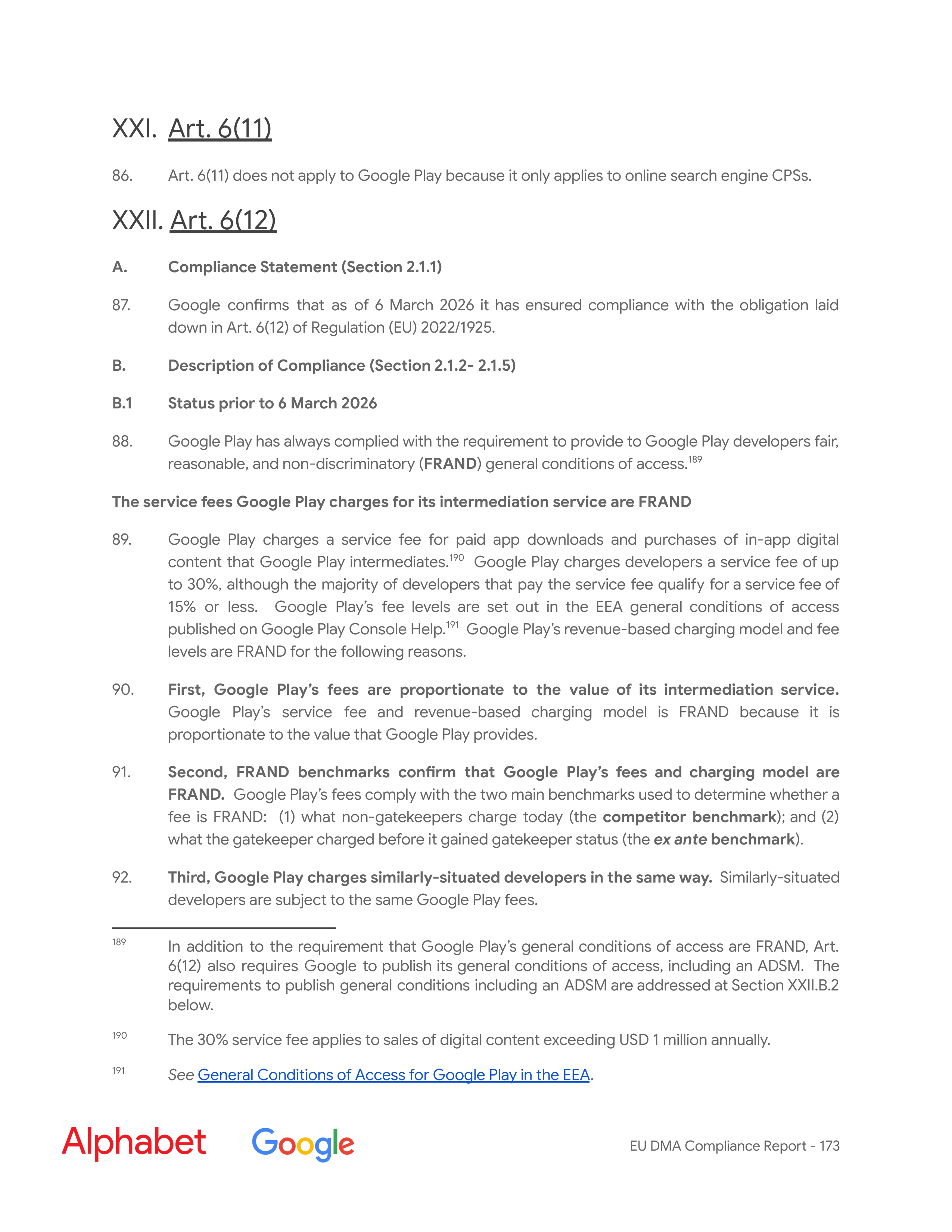 Alphabet DMA Compliance Report — page 174