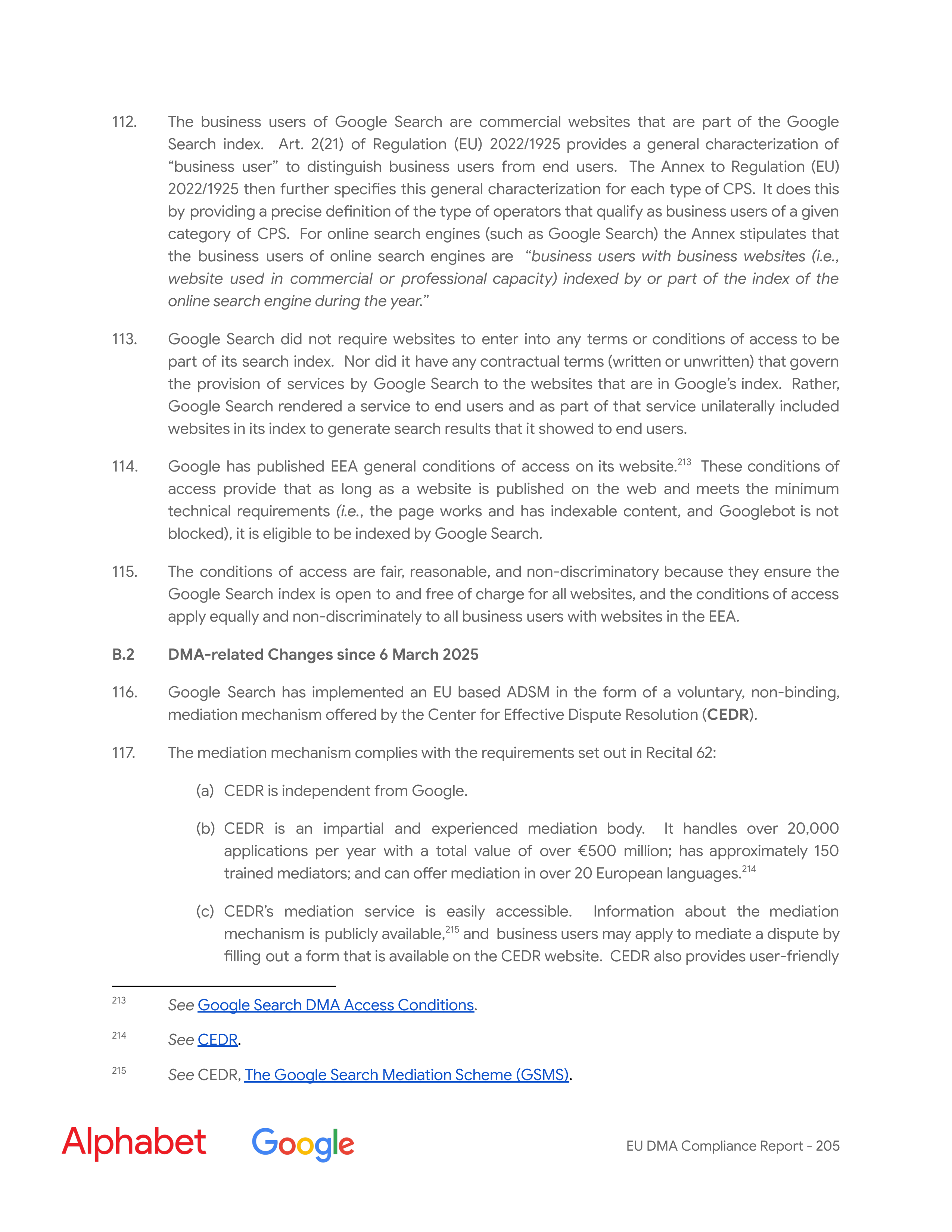 Alphabet DMA Compliance Report — page 206