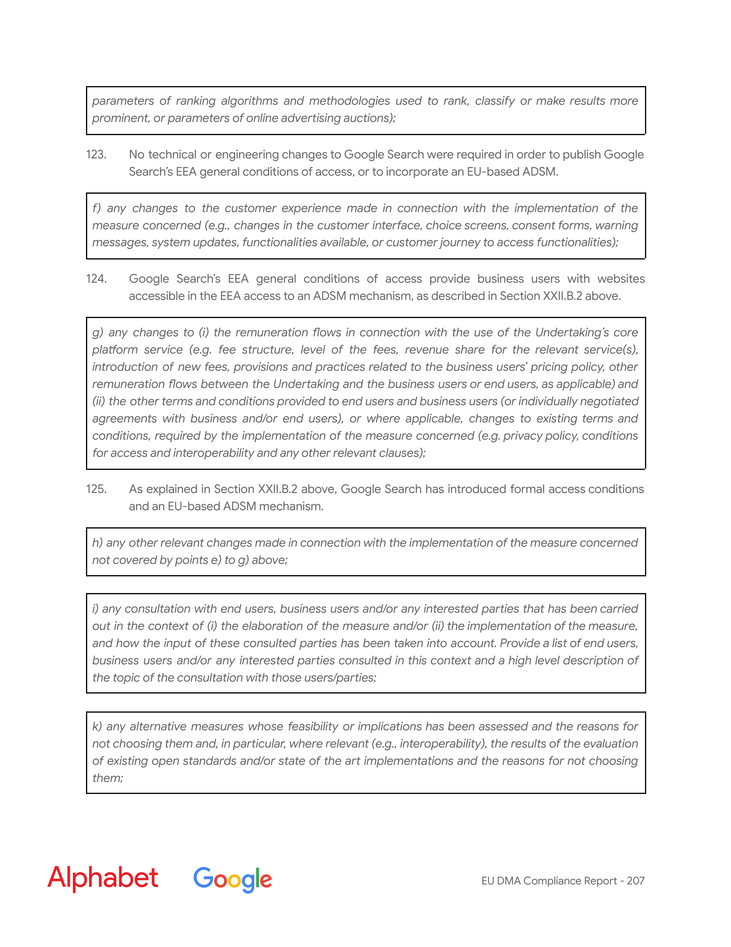 Alphabet DMA Compliance Report — page 208