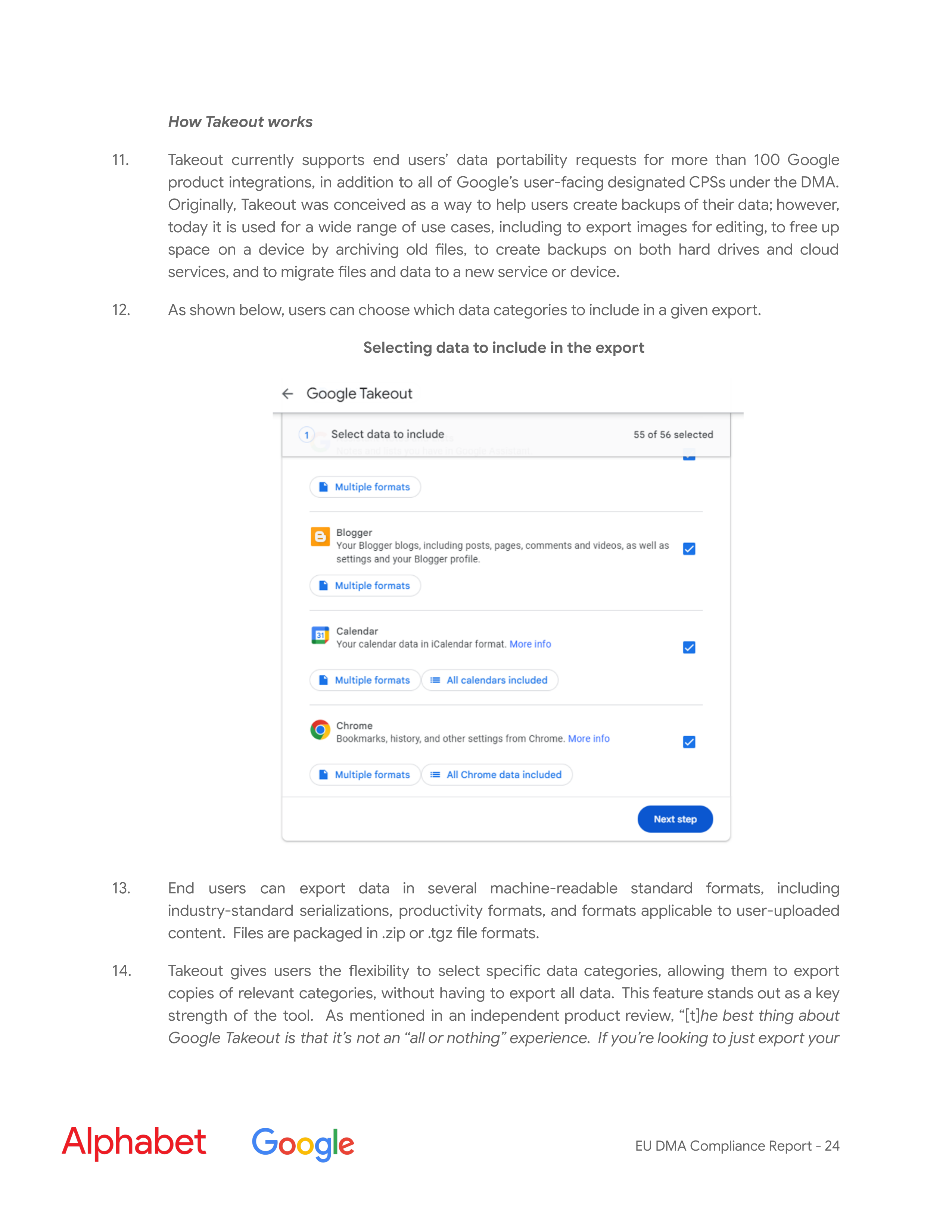 Alphabet DMA Compliance Report — page 25