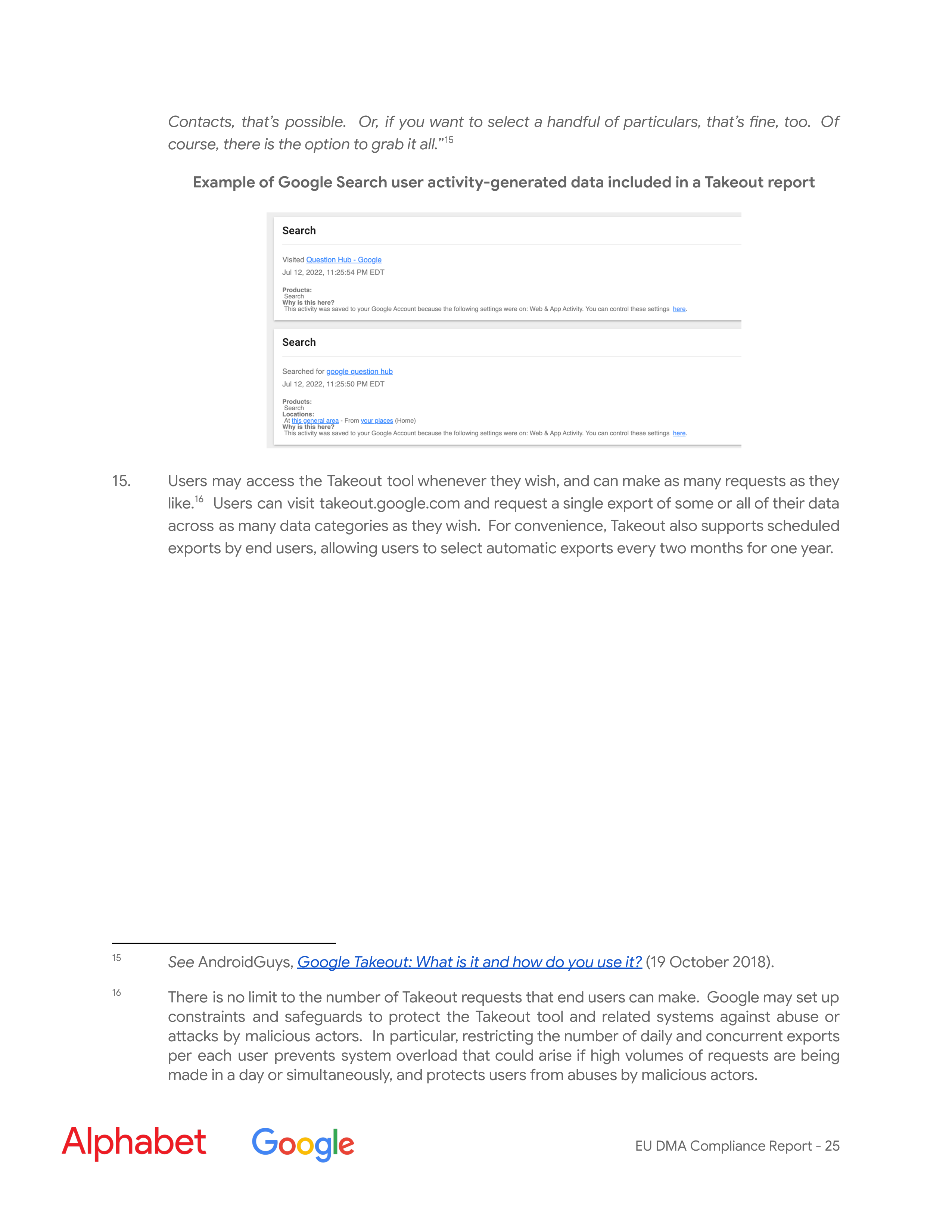Alphabet DMA Compliance Report — page 26