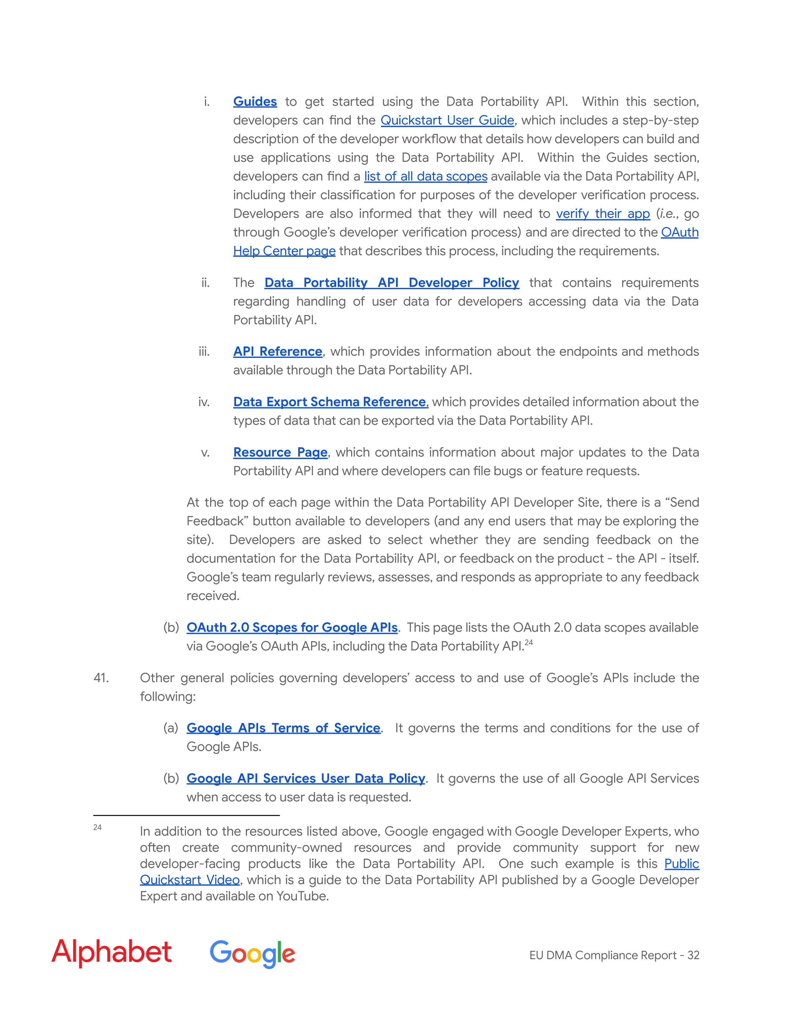 Alphabet DMA Compliance Report — page 33