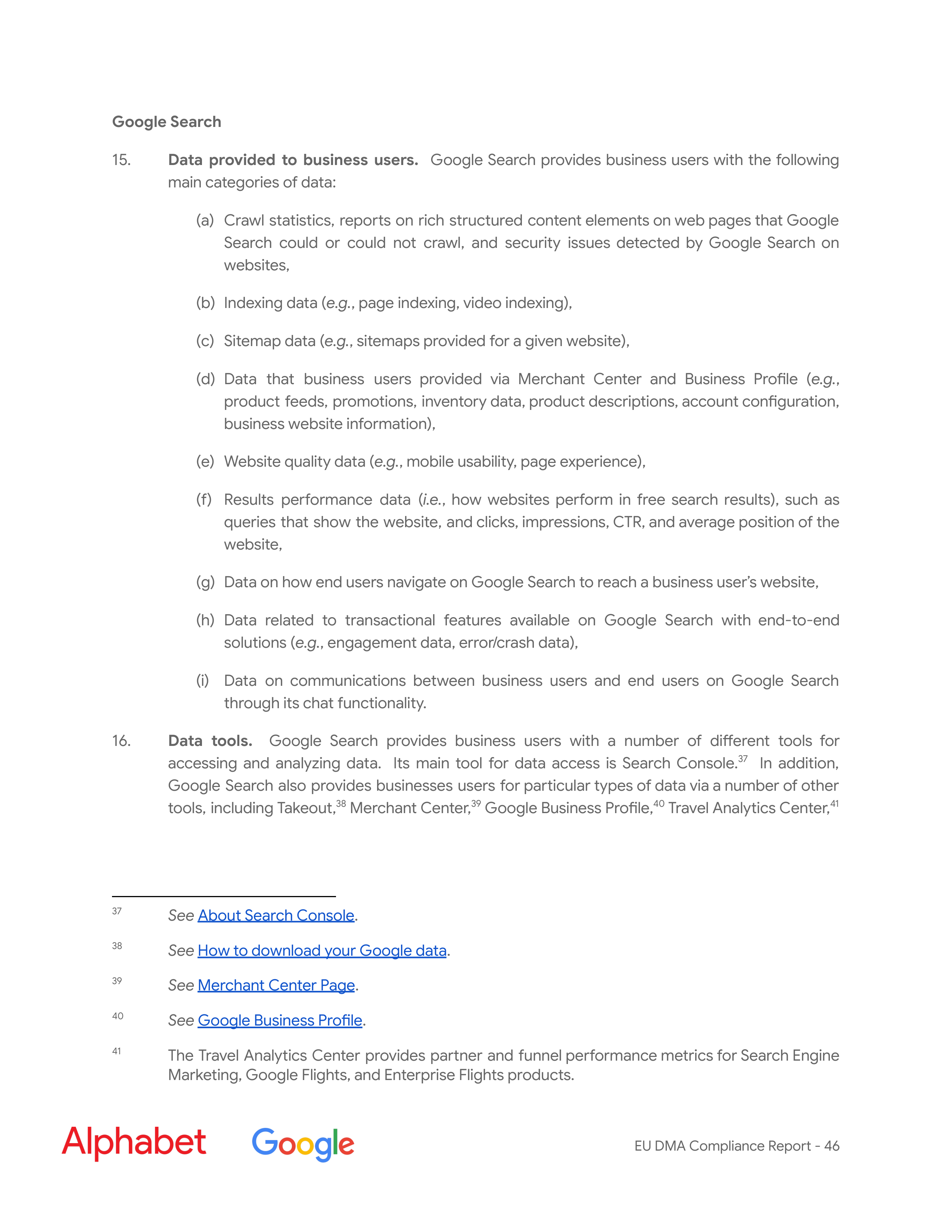 Alphabet DMA Compliance Report — page 47