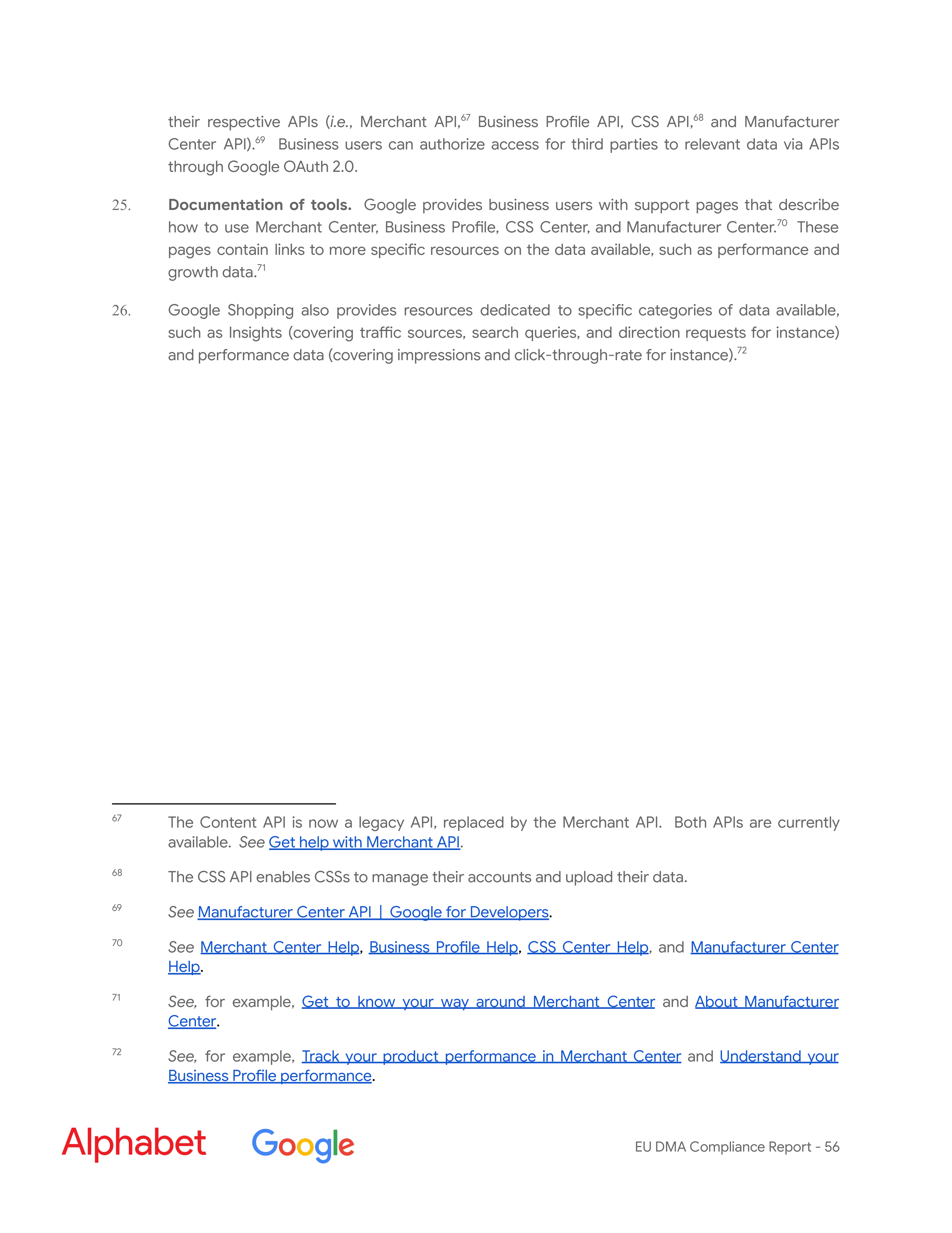 Alphabet DMA Compliance Report — page 57