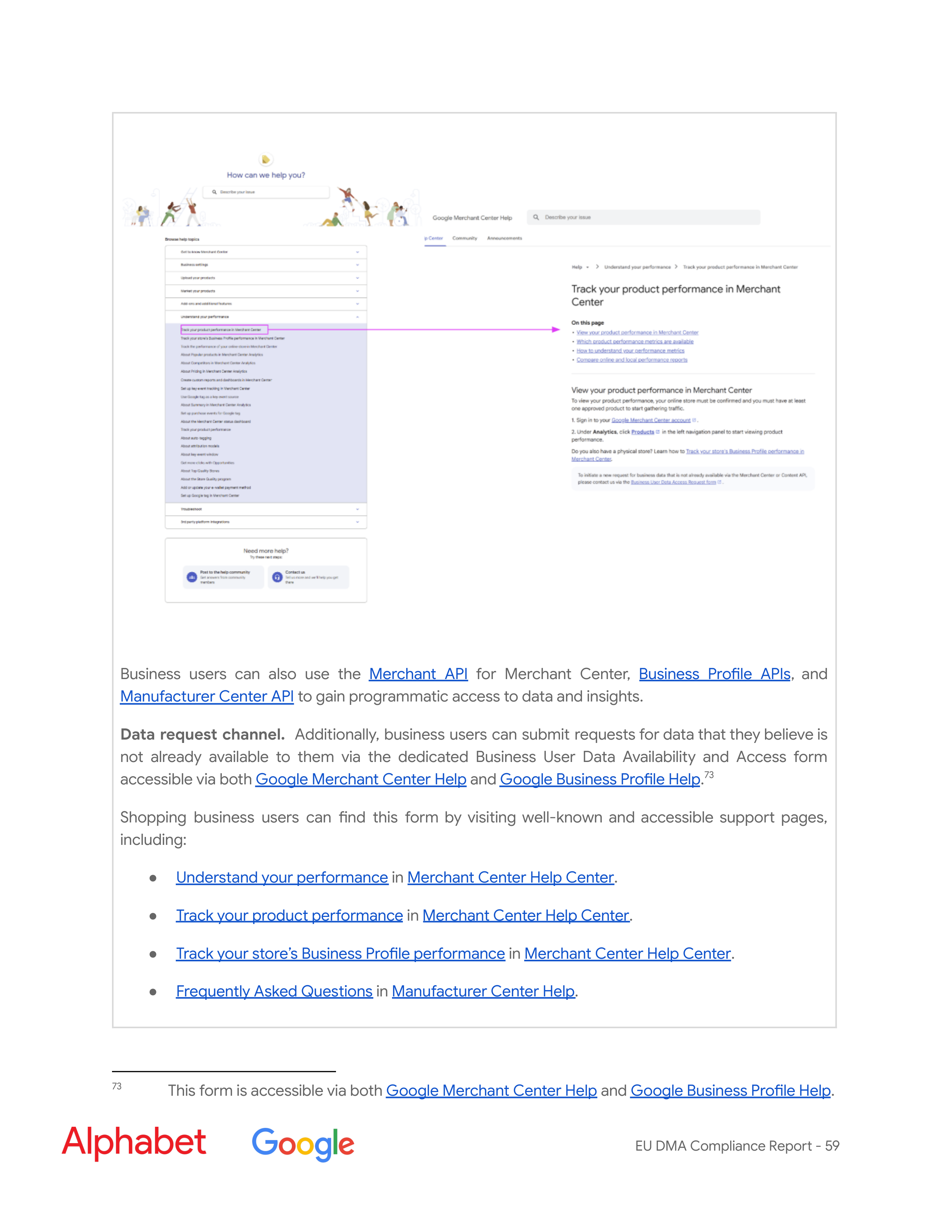 Alphabet DMA Compliance Report — page 60